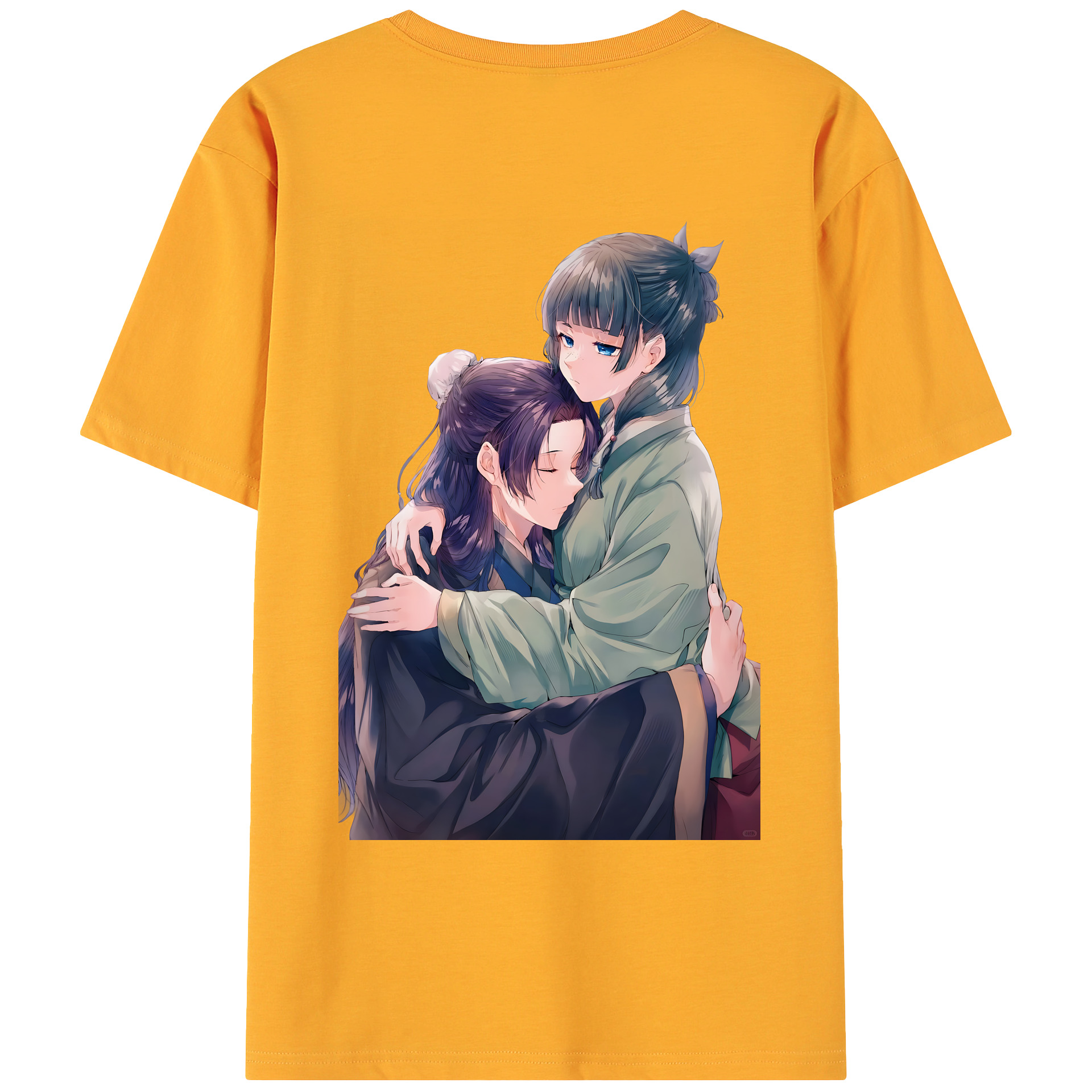 （画像用） 薬屋のひとりごと The Apothecary Diaries 綿100％ メンズ半袖Tシャツ（バックプリント） 通気性