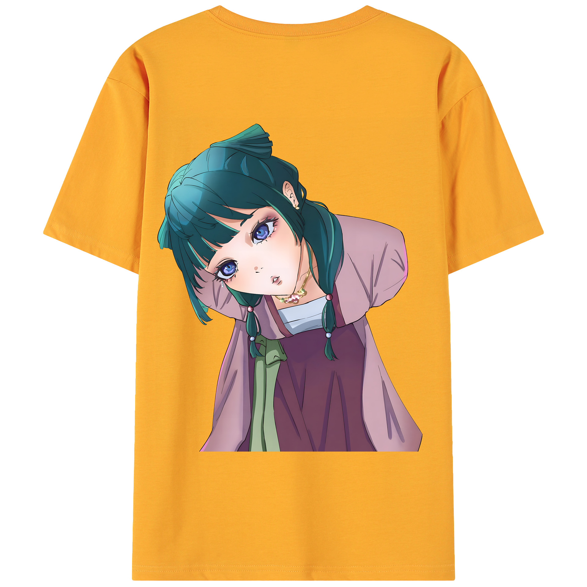 （画像用） 薬屋のひとりごと The Apothecary Diaries 綿100％ メンズ半袖Tシャツ（バックプリント） 通気性