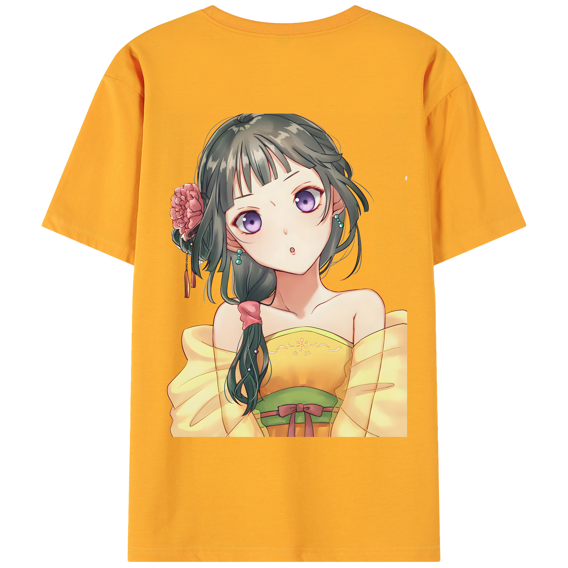 （画像用） 薬屋のひとりごと The Apothecary Diaries 綿100％ メンズ半袖Tシャツ（バックプリント） 通気性