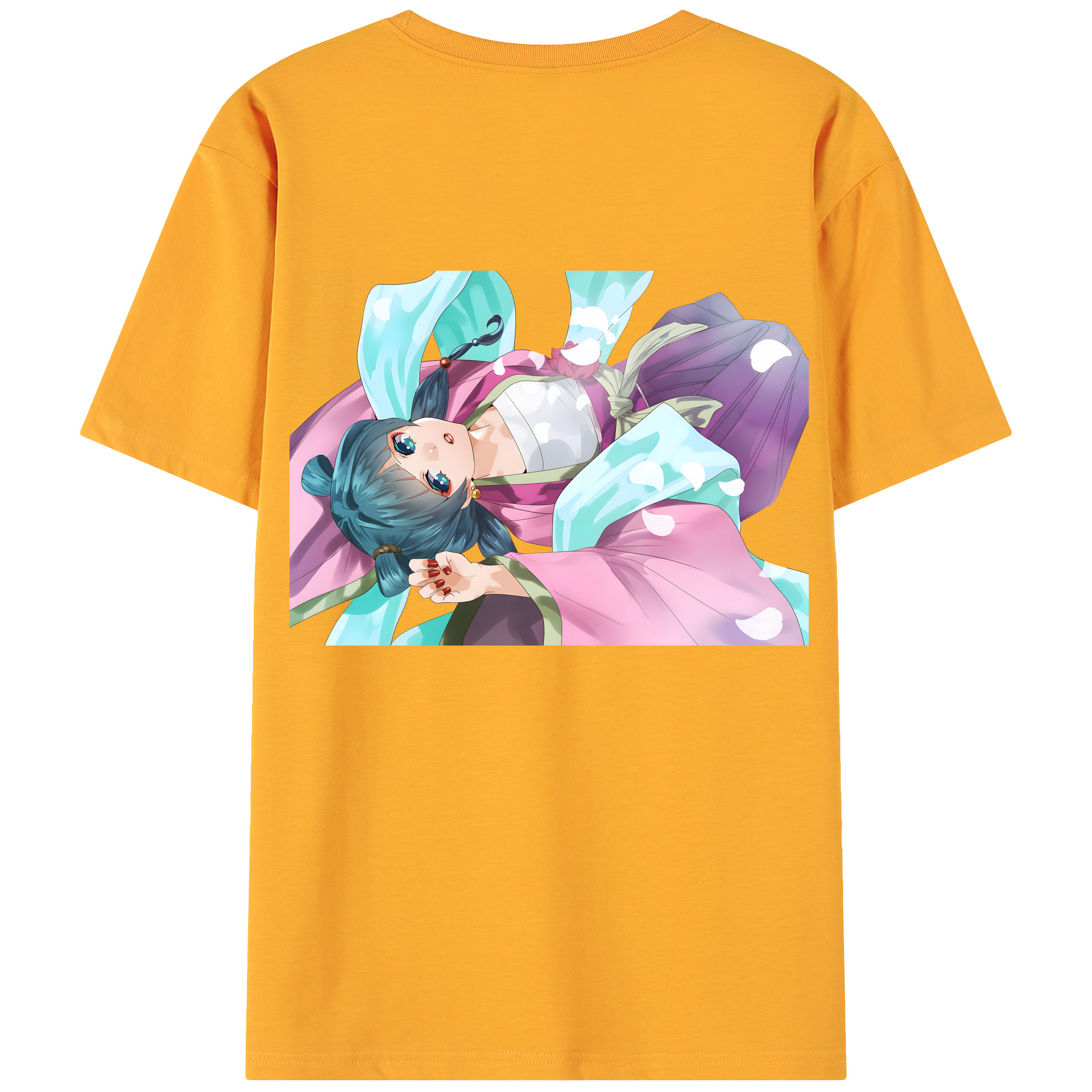 （画像用） 薬屋のひとりごと The Apothecary Diaries 綿100％ メンズ半袖Tシャツ（バックプリント） 通気性