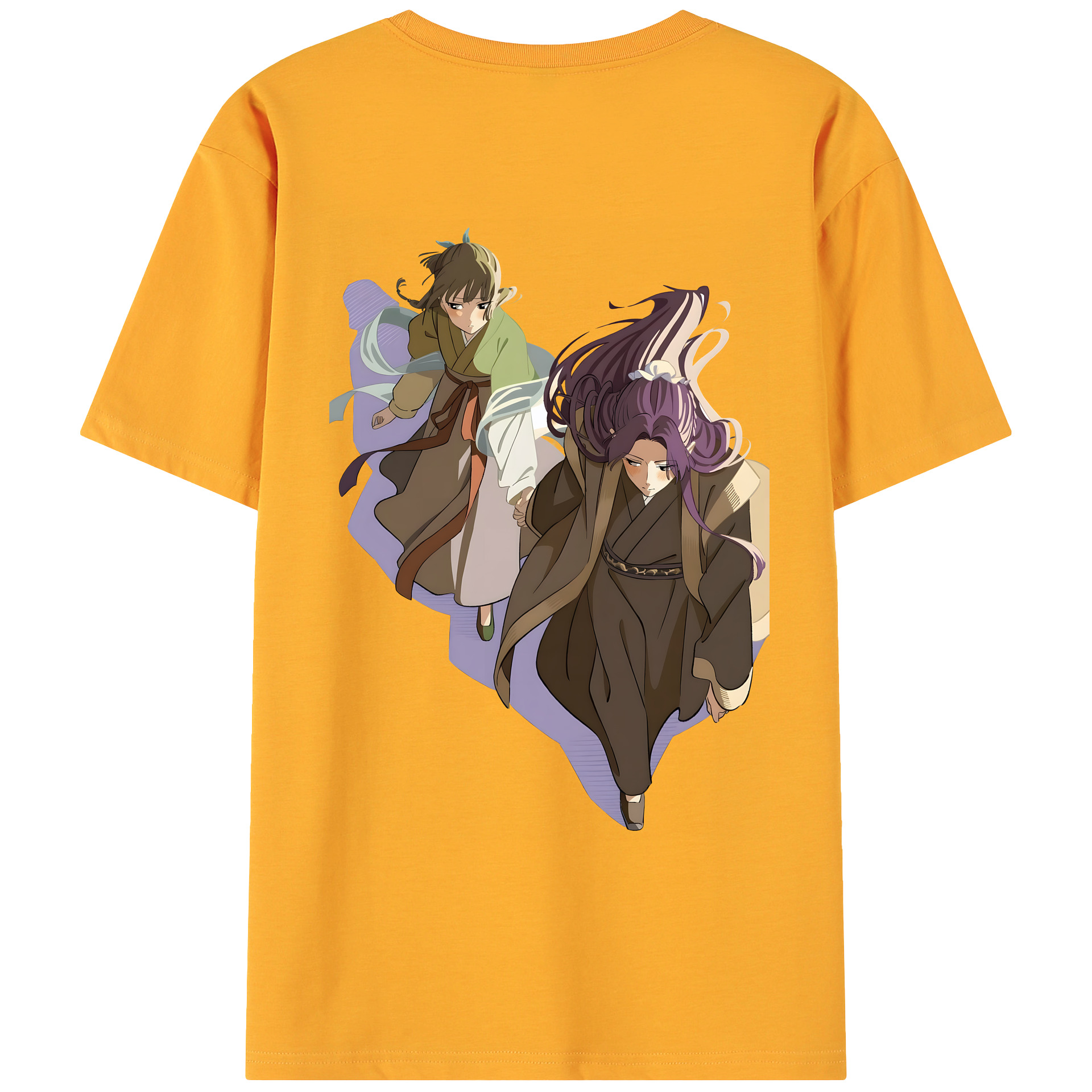 （画像用） 薬屋のひとりごと The Apothecary Diaries 綿100％ メンズ半袖Tシャツ（バックプリント） 通気性