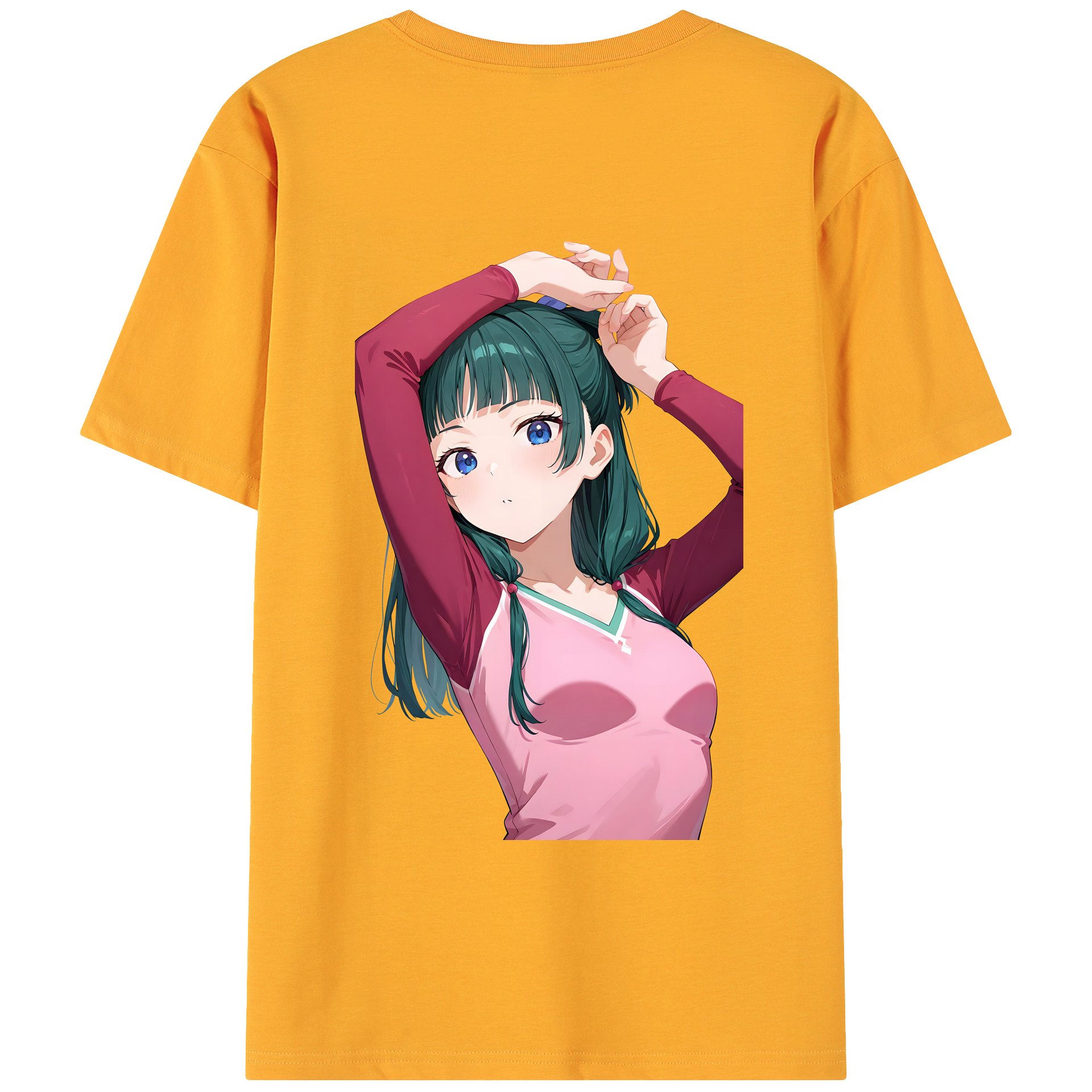 （画像用） 薬屋のひとりごと The Apothecary Diaries 綿100％ メンズ半袖Tシャツ（バックプリント） 通気性