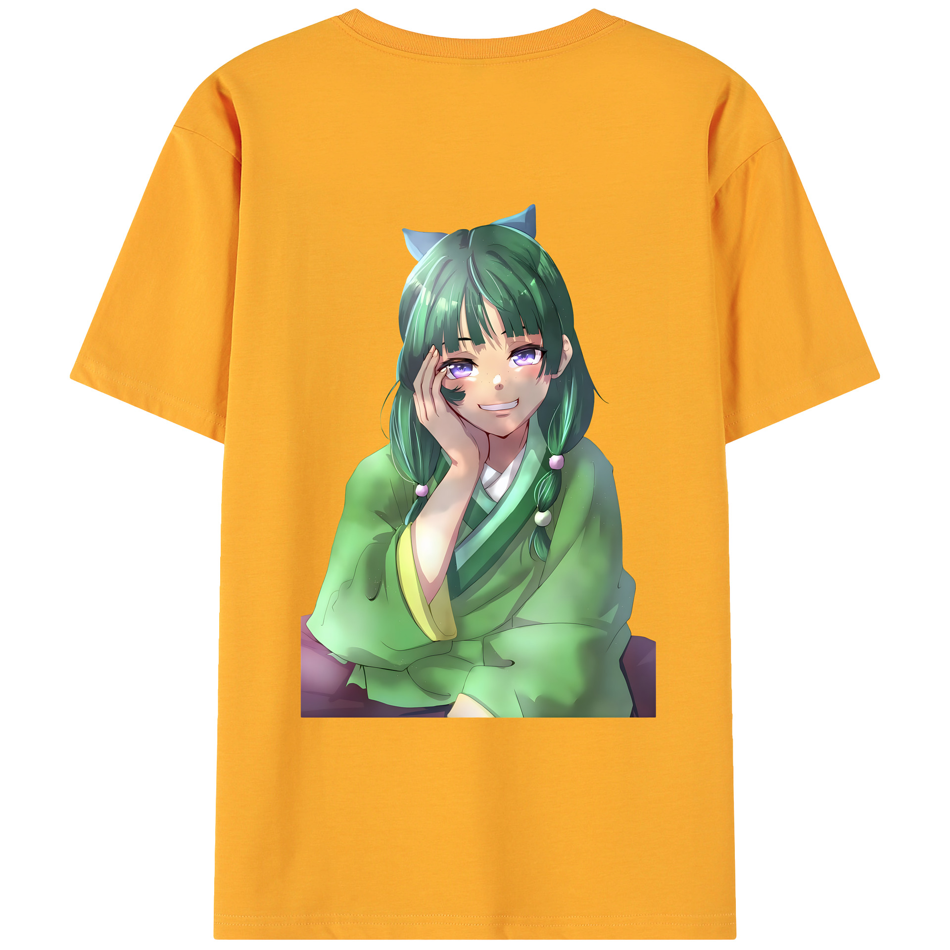 （画像用） 薬屋のひとりごと The Apothecary Diaries 綿100％ メンズ半袖Tシャツ（バックプリント） 通気性