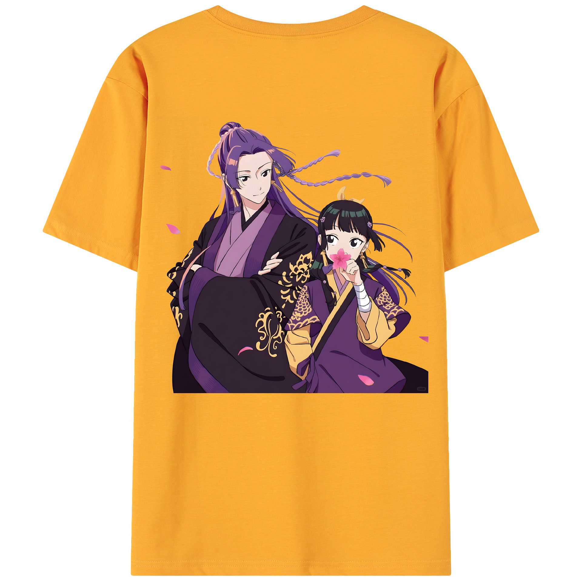 （画像用） 薬屋のひとりごと The Apothecary Diaries 綿100％ メンズ半袖Tシャツ（バックプリント） 通気性