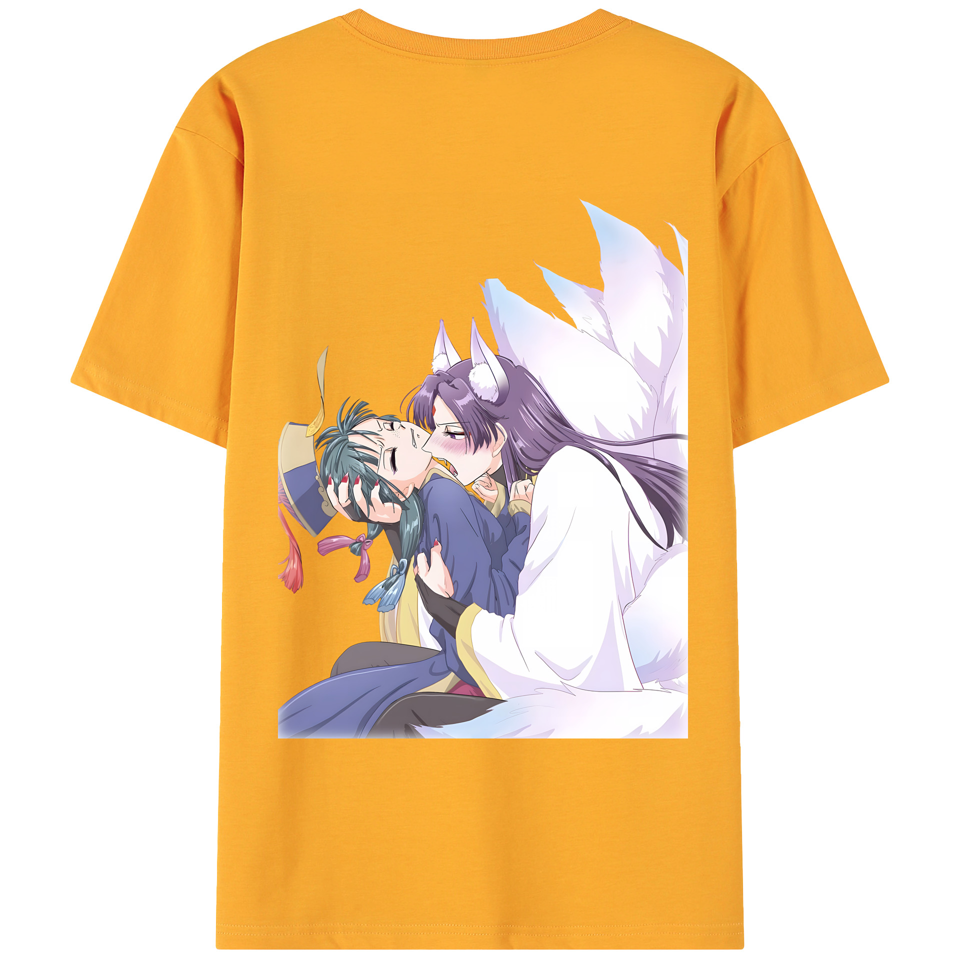 （画像用） 薬屋のひとりごと The Apothecary Diaries 綿100％ メンズ半袖Tシャツ（バックプリント） 通気性