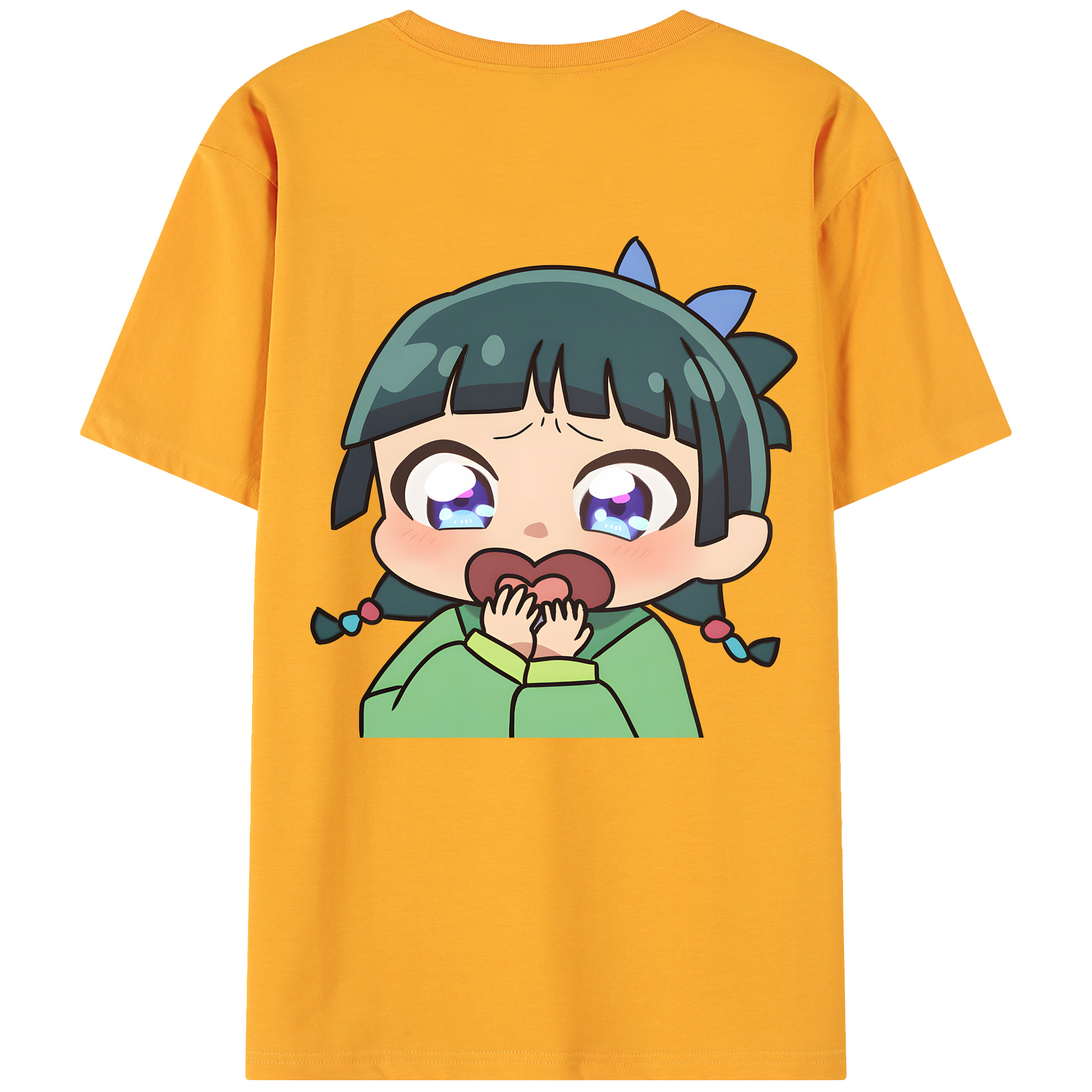 （画像用） 薬屋のひとりごと The Apothecary Diaries 綿100％ メンズ半袖Tシャツ（バックプリント） 通気性