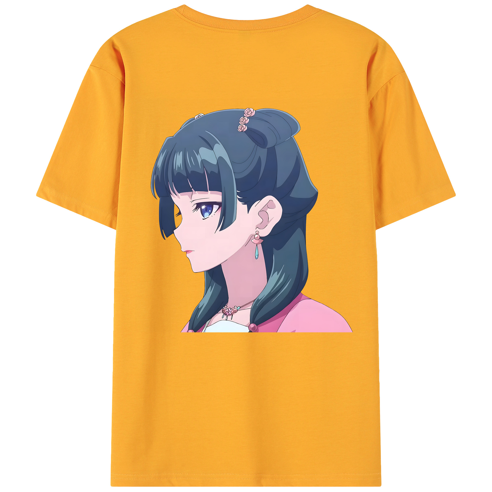 （画像用） 薬屋のひとりごと The Apothecary Diaries 綿100％ メンズ半袖Tシャツ（バックプリント） 通気性