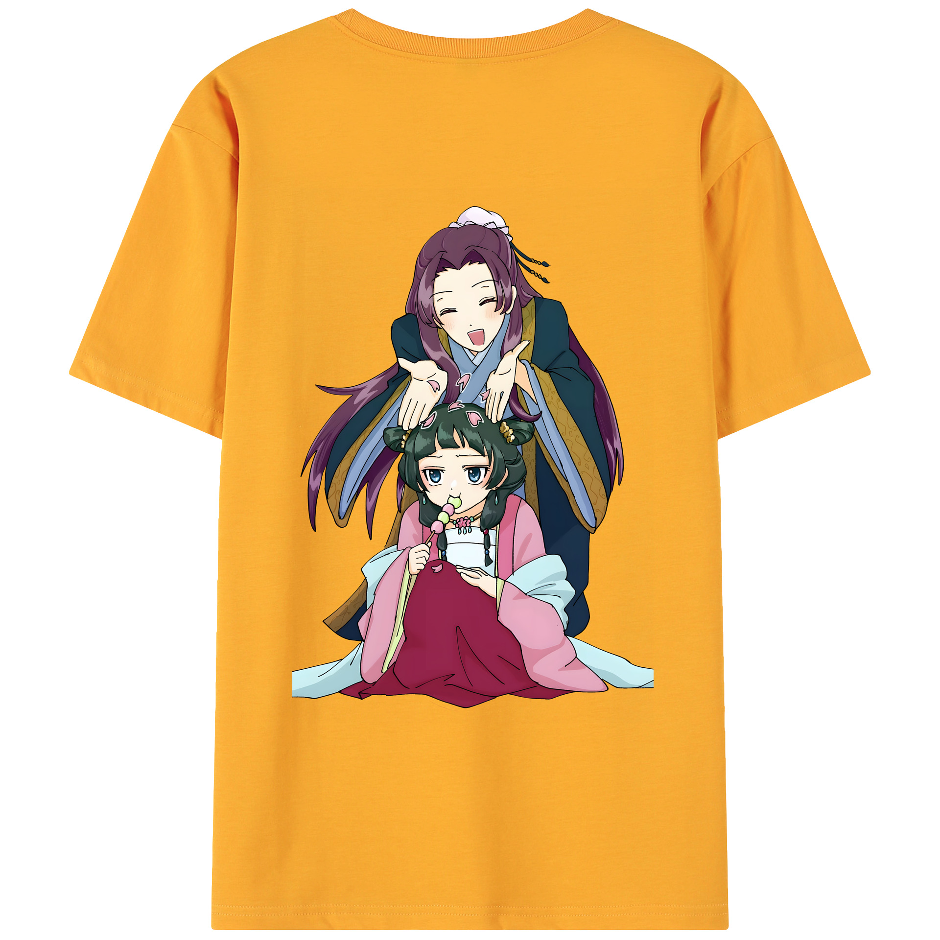 （画像用） 薬屋のひとりごと The Apothecary Diaries 綿100％ メンズ半袖Tシャツ（バックプリント） 通気性