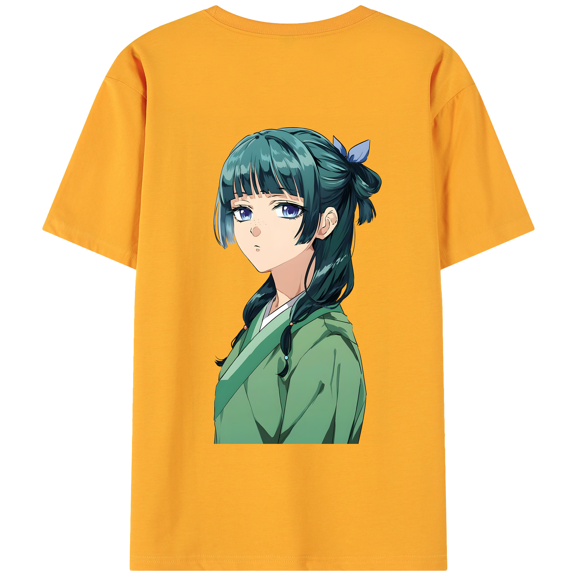 （画像用） 薬屋のひとりごと The Apothecary Diaries 綿100％ メンズ半袖Tシャツ（バックプリント） 通気性