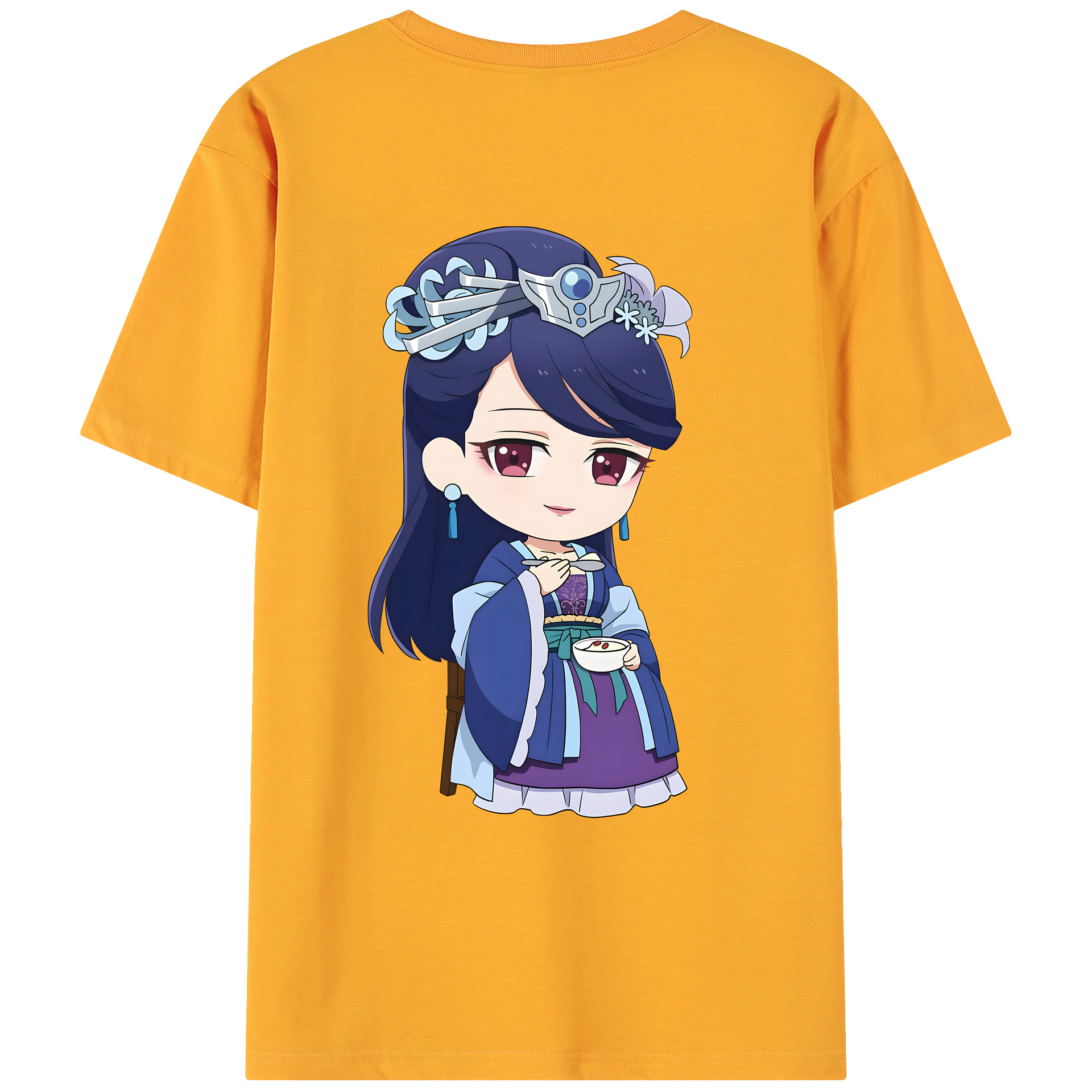 （画像用） 薬屋のひとりごと The Apothecary Diaries 綿100％ メンズ半袖Tシャツ（バックプリント） 通気性