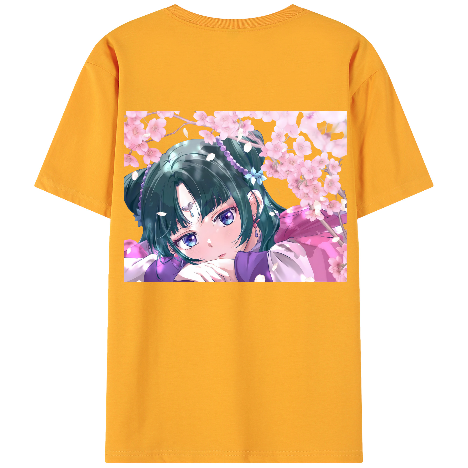 （画像用） 薬屋のひとりごと The Apothecary Diaries 綿100％ メンズ半袖Tシャツ（バックプリント） 通気性