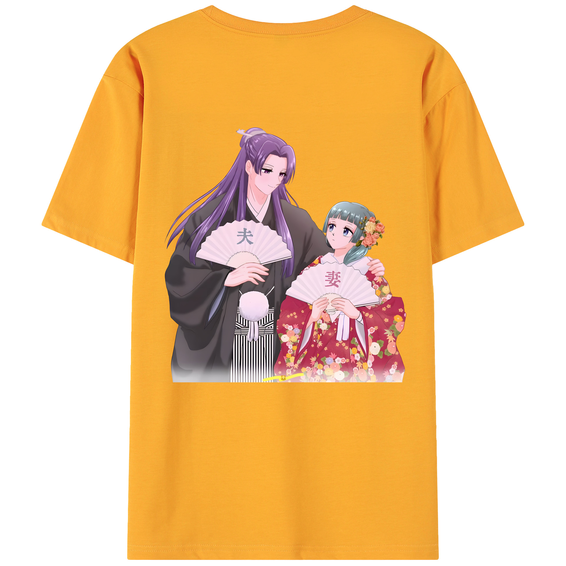 （画像用） 薬屋のひとりごと The Apothecary Diaries 綿100％ メンズ半袖Tシャツ（バックプリント） 通気性