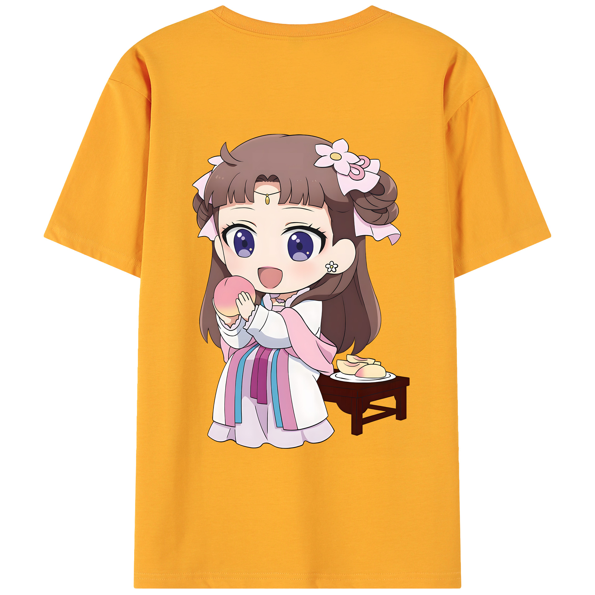 （画像用） 薬屋のひとりごと The Apothecary Diaries 綿100％ メンズ半袖Tシャツ（バックプリント） 通気性