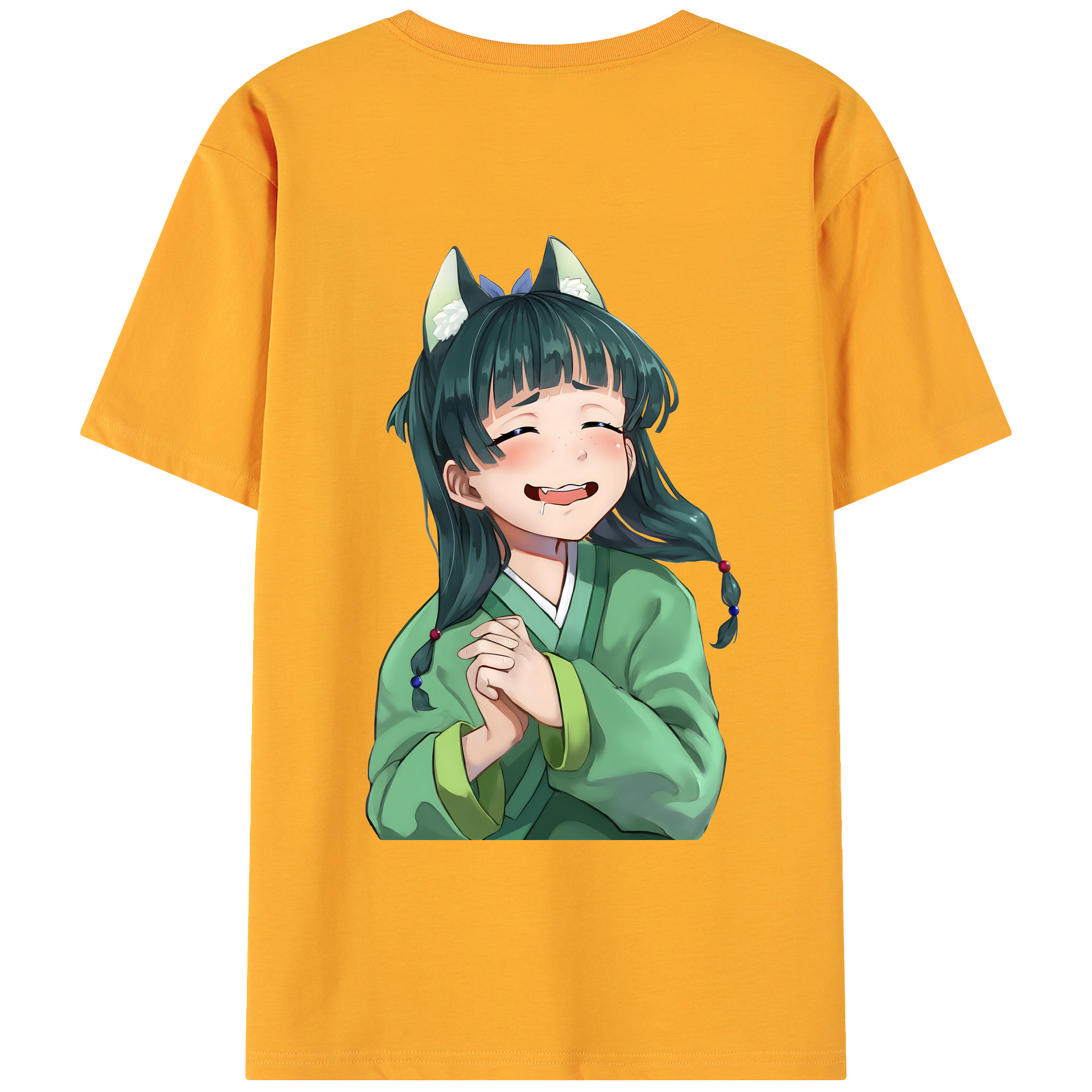 （画像用） 薬屋のひとりごと The Apothecary Diaries 綿100％ メンズ半袖Tシャツ（バックプリント） 通気性