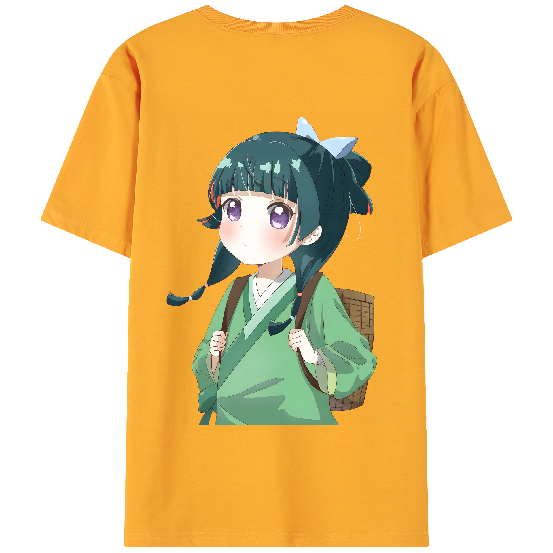 （画像用） 薬屋のひとりごと The Apothecary Diaries 綿100％ メンズ半袖Tシャツ（バックプリント） 通気性