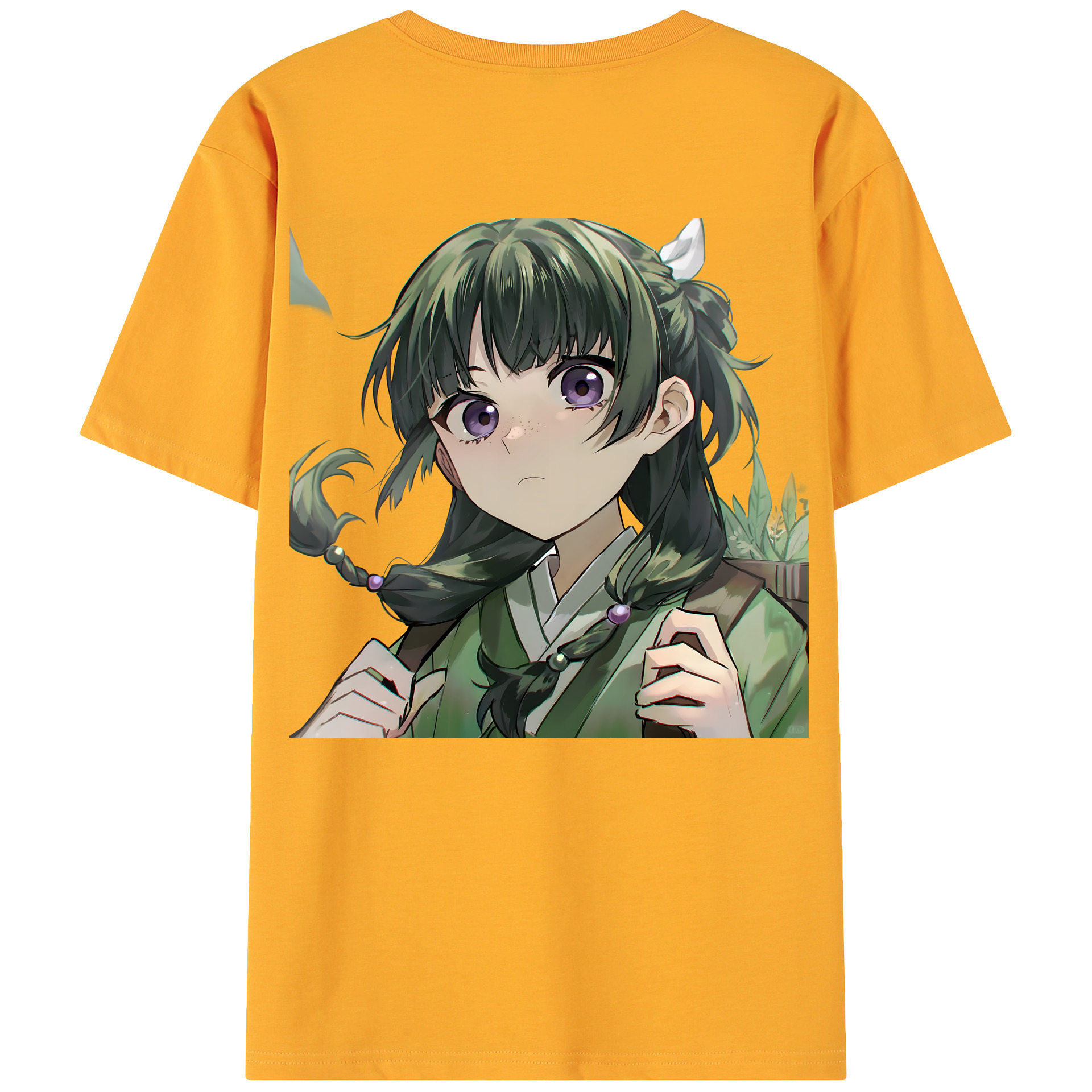 （画像用） 薬屋のひとりごと The Apothecary Diaries 綿100％ メンズ半袖Tシャツ（バックプリント） 通気性