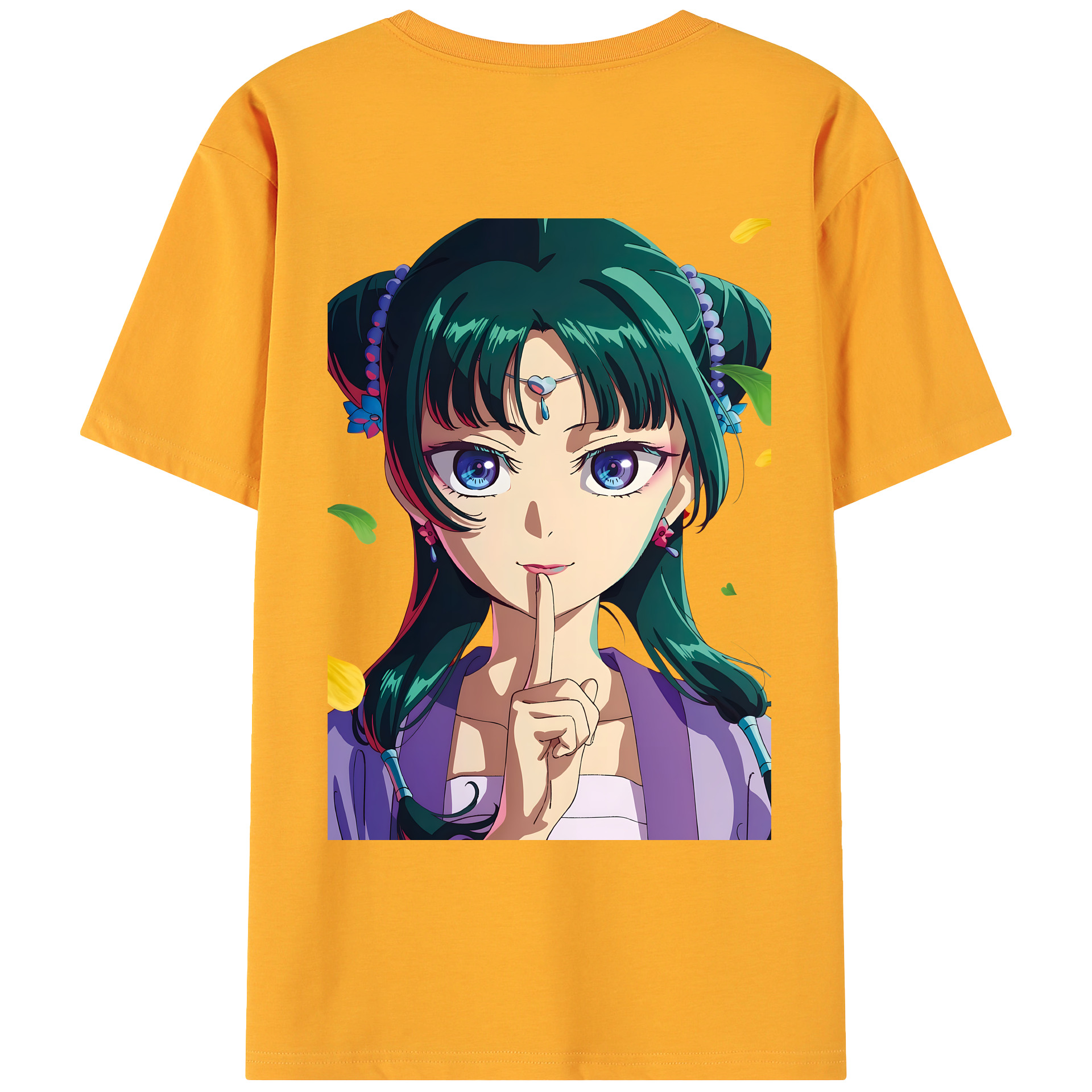 （画像用） 薬屋のひとりごと The Apothecary Diaries 綿100％ メンズ半袖Tシャツ（バックプリント） 通気性
