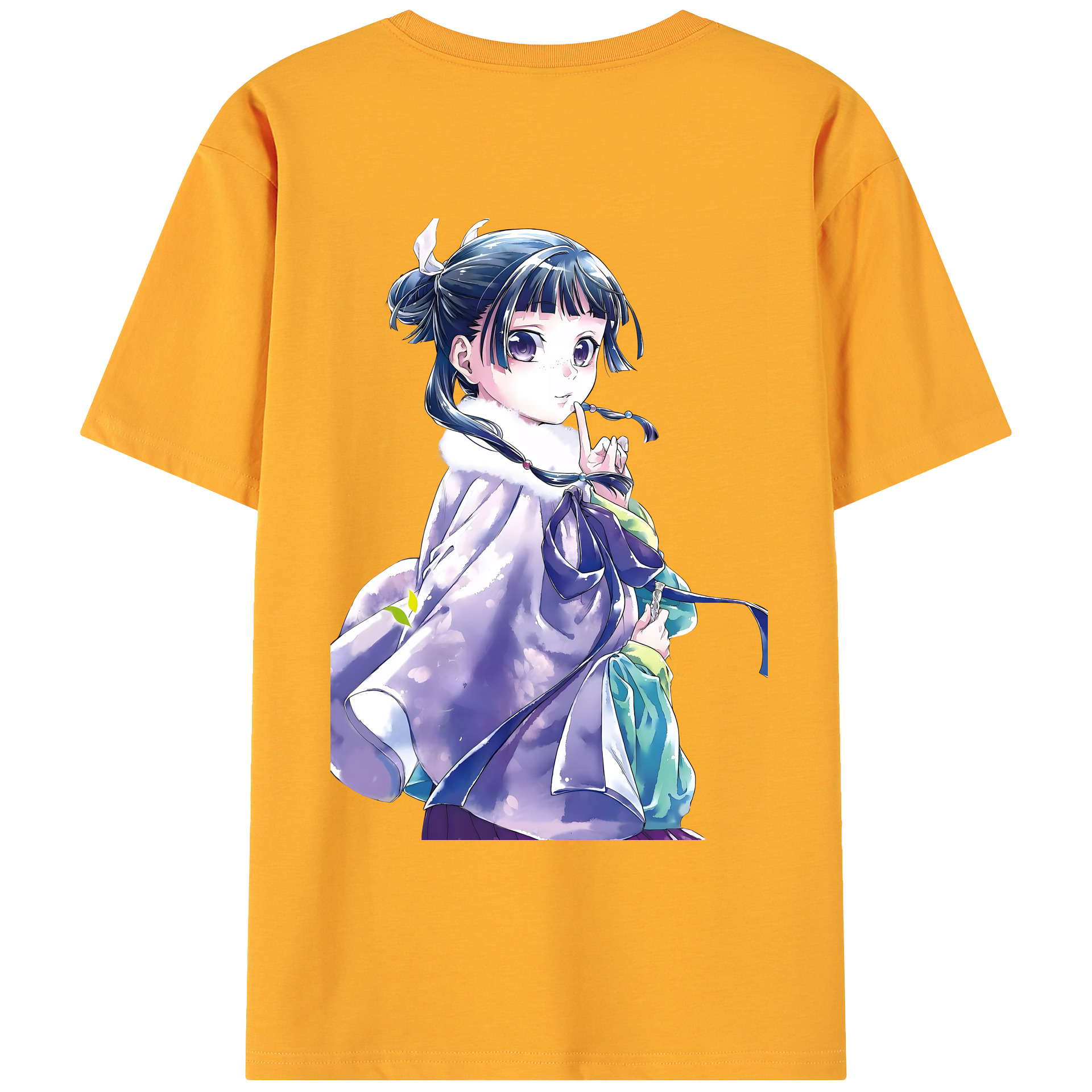 （画像用） 薬屋のひとりごと The Apothecary Diaries 綿100％ メンズ半袖Tシャツ（バックプリント） 通気性