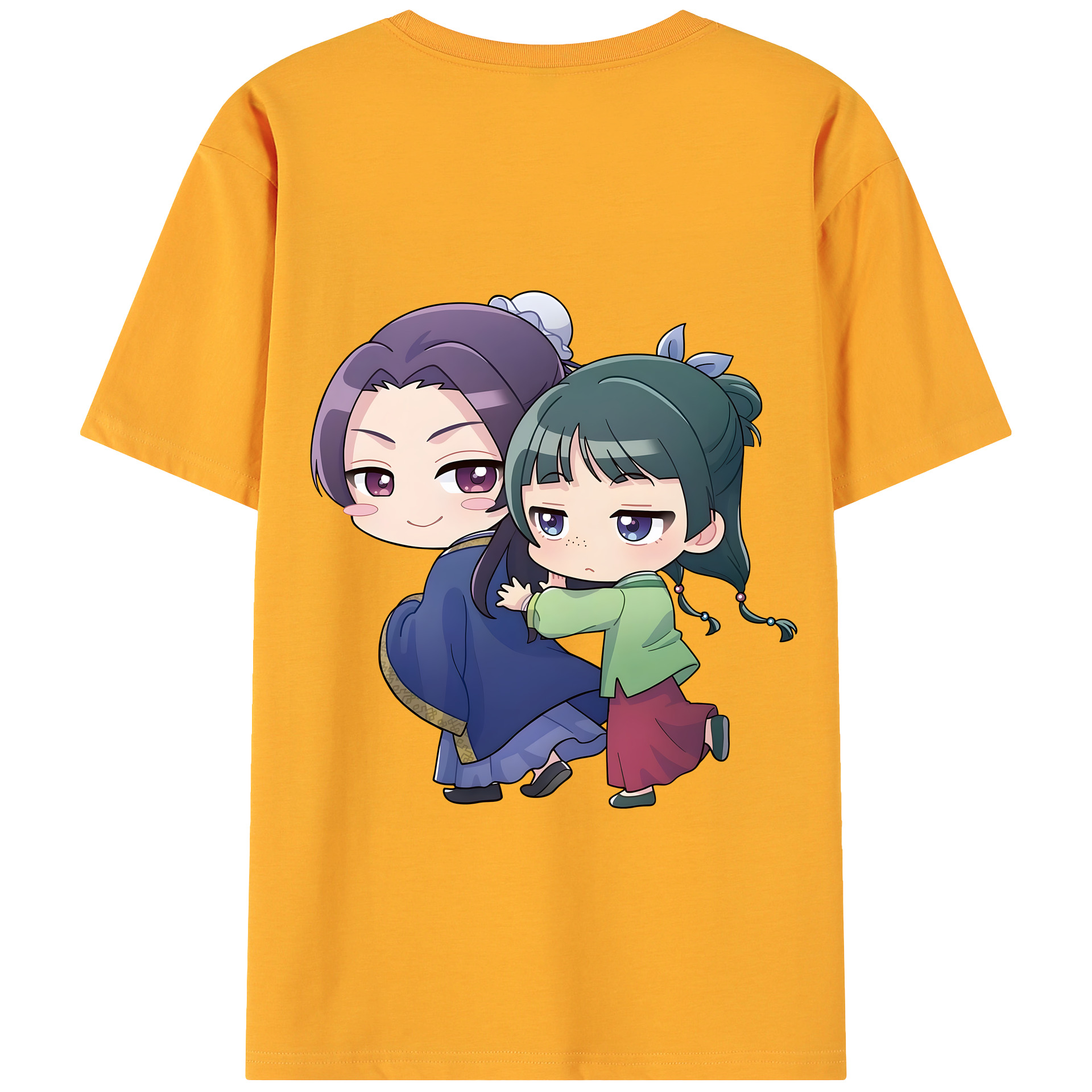（画像用） 薬屋のひとりごと The Apothecary Diaries 綿100％ メンズ半袖Tシャツ（バックプリント） 通気性