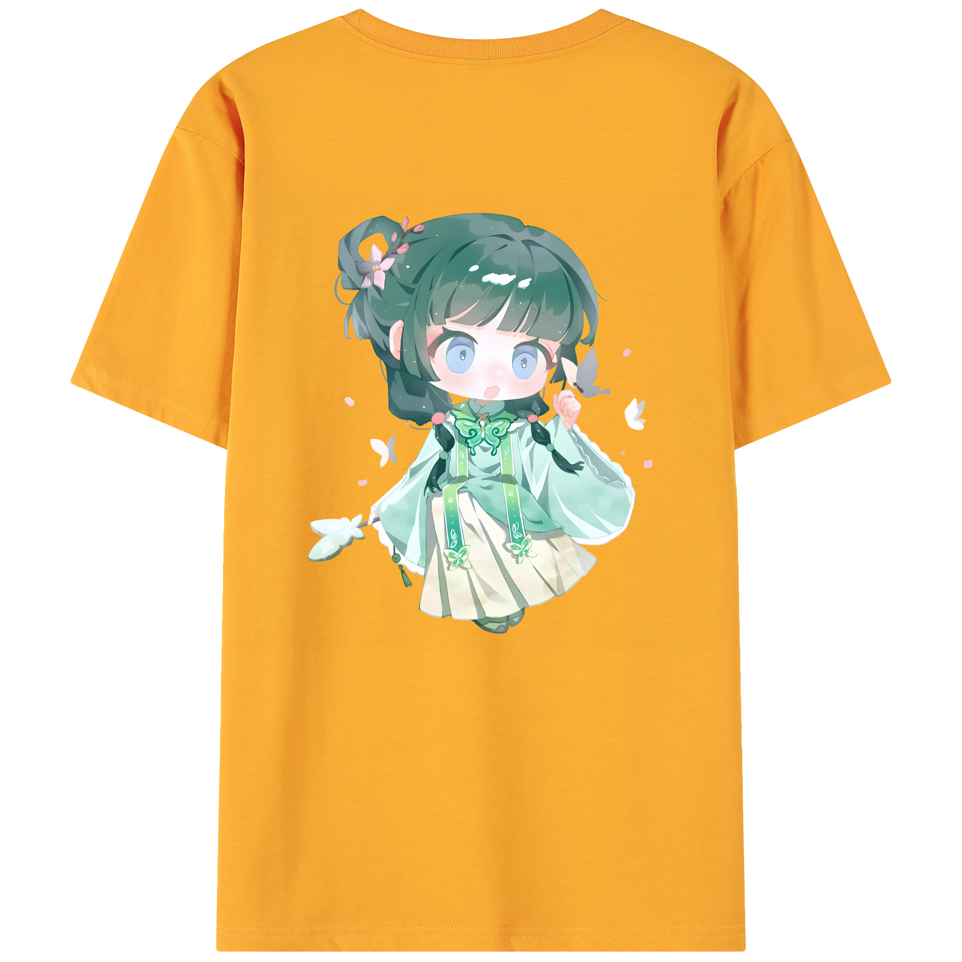 （画像用） 薬屋のひとりごと The Apothecary Diaries 綿100％ メンズ半袖Tシャツ（バックプリント） 通気性