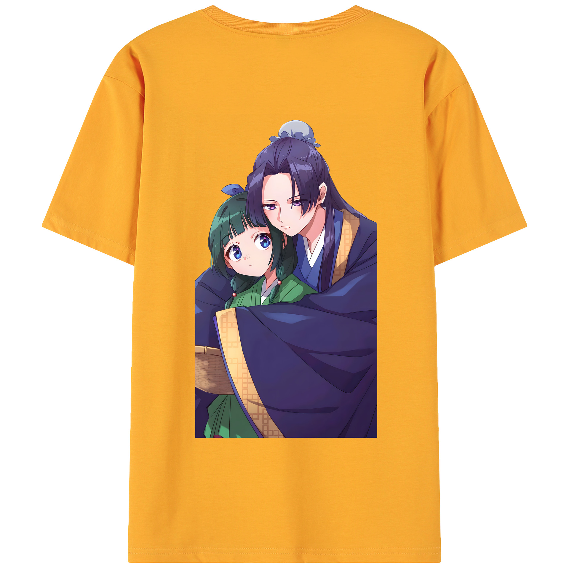 （画像用） 薬屋のひとりごと The Apothecary Diaries 綿100％ メンズ半袖Tシャツ（バックプリント） 通気性
