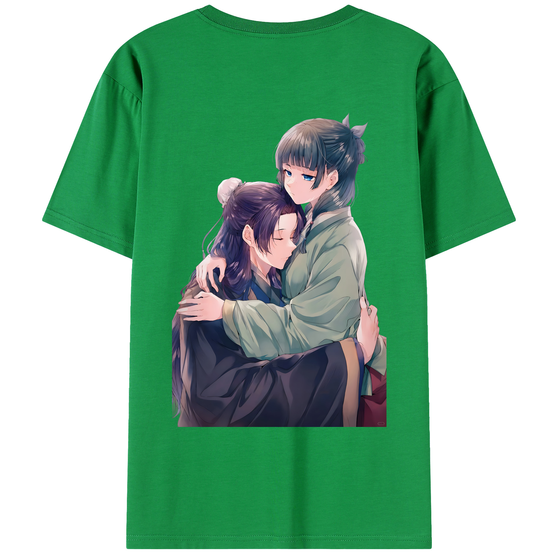 （画像用） 薬屋のひとりごと The Apothecary Diaries 綿100％ メンズ半袖Tシャツ（バックプリント） 通気性