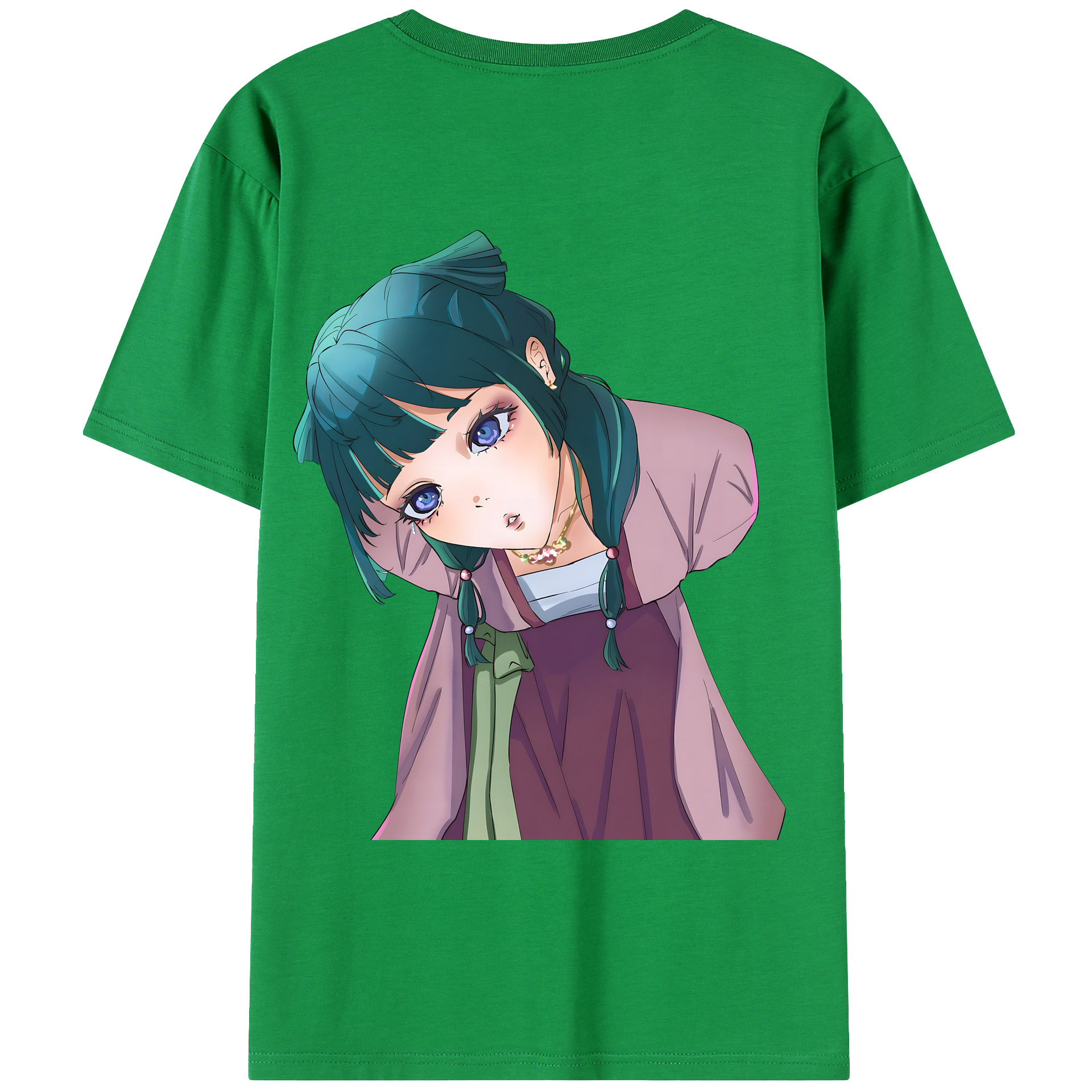 （画像用） 薬屋のひとりごと The Apothecary Diaries 綿100％ メンズ半袖Tシャツ（バックプリント） 通気性