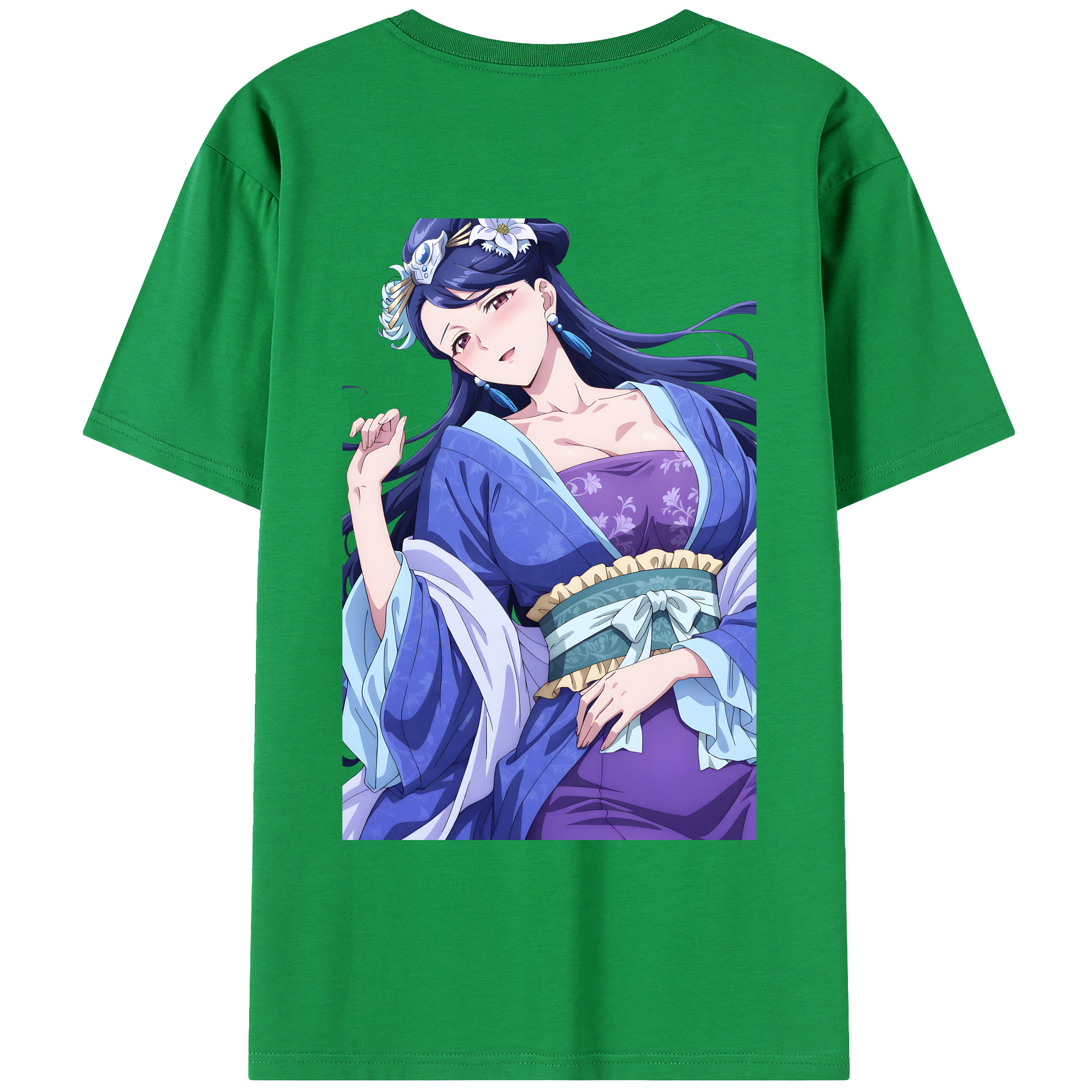 （画像用） 薬屋のひとりごと The Apothecary Diaries 綿100％ メンズ半袖Tシャツ（バックプリント） 通気性