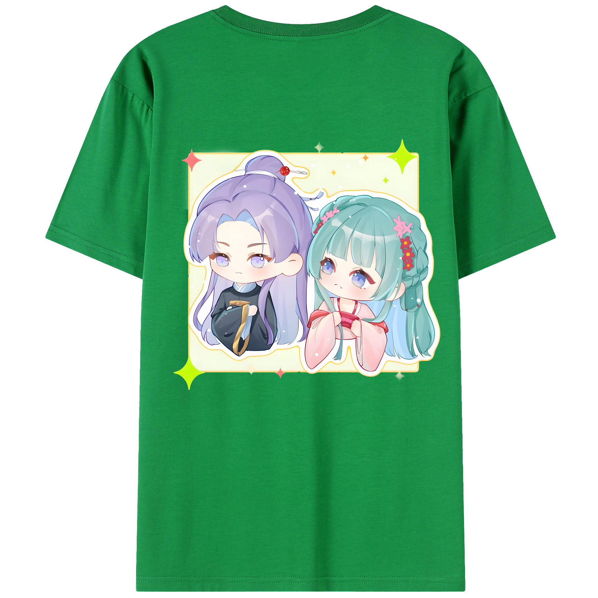（画像用） 薬屋のひとりごと The Apothecary Diaries 綿100％ メンズ半袖Tシャツ（バックプリント） 通気性