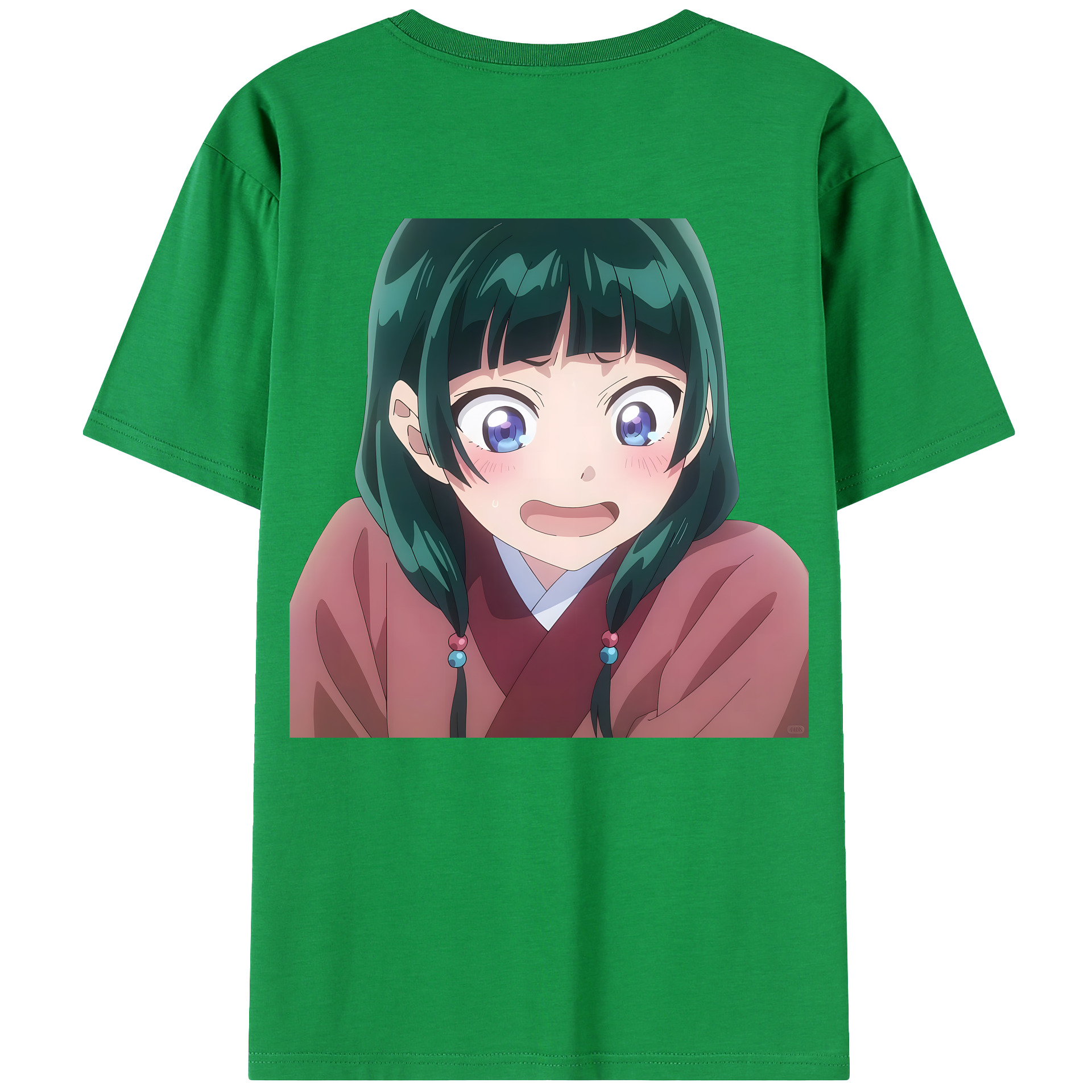 （画像用） 薬屋のひとりごと The Apothecary Diaries 綿100％ メンズ半袖Tシャツ（バックプリント） 通気性