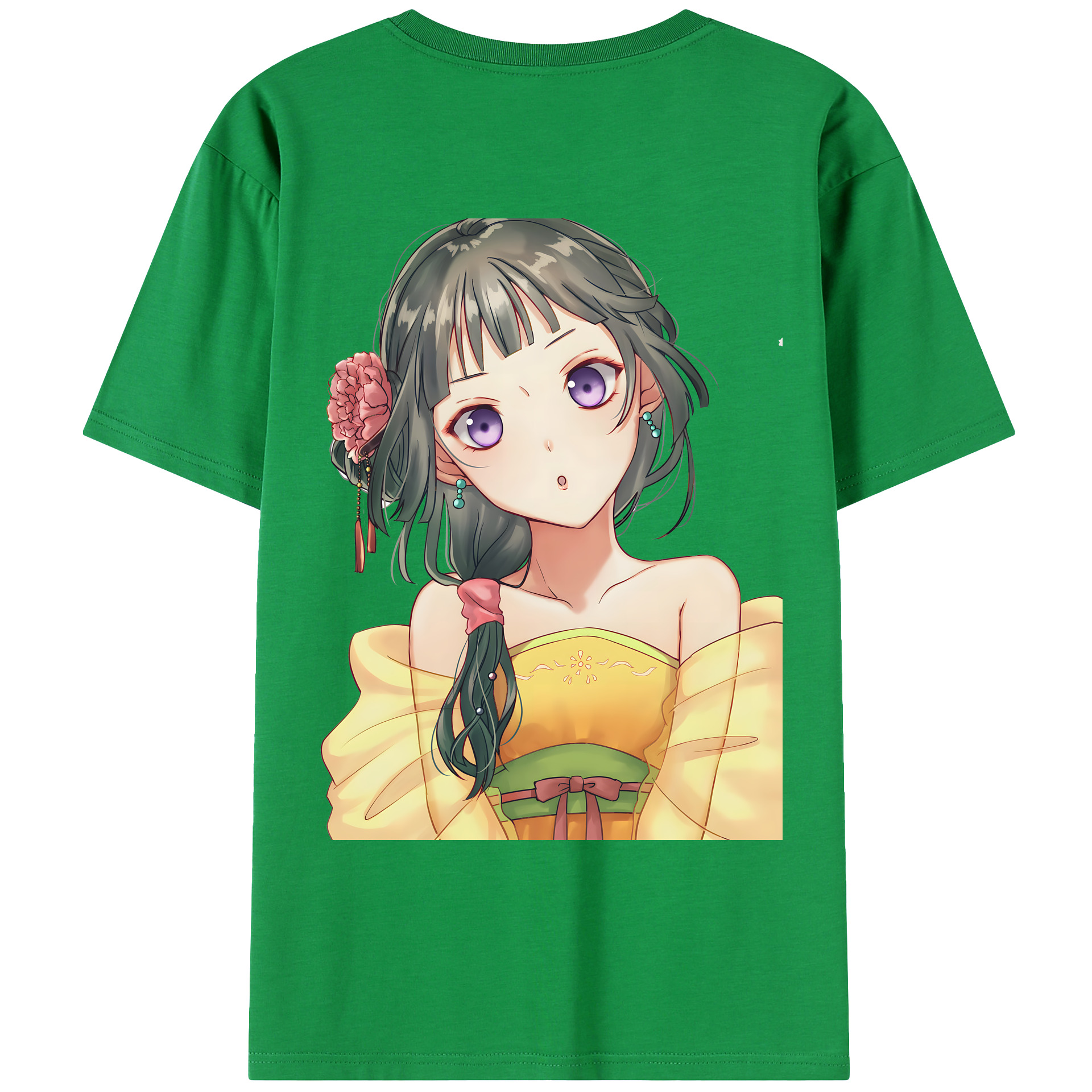 （画像用） 薬屋のひとりごと The Apothecary Diaries 綿100％ メンズ半袖Tシャツ（バックプリント） 通気性