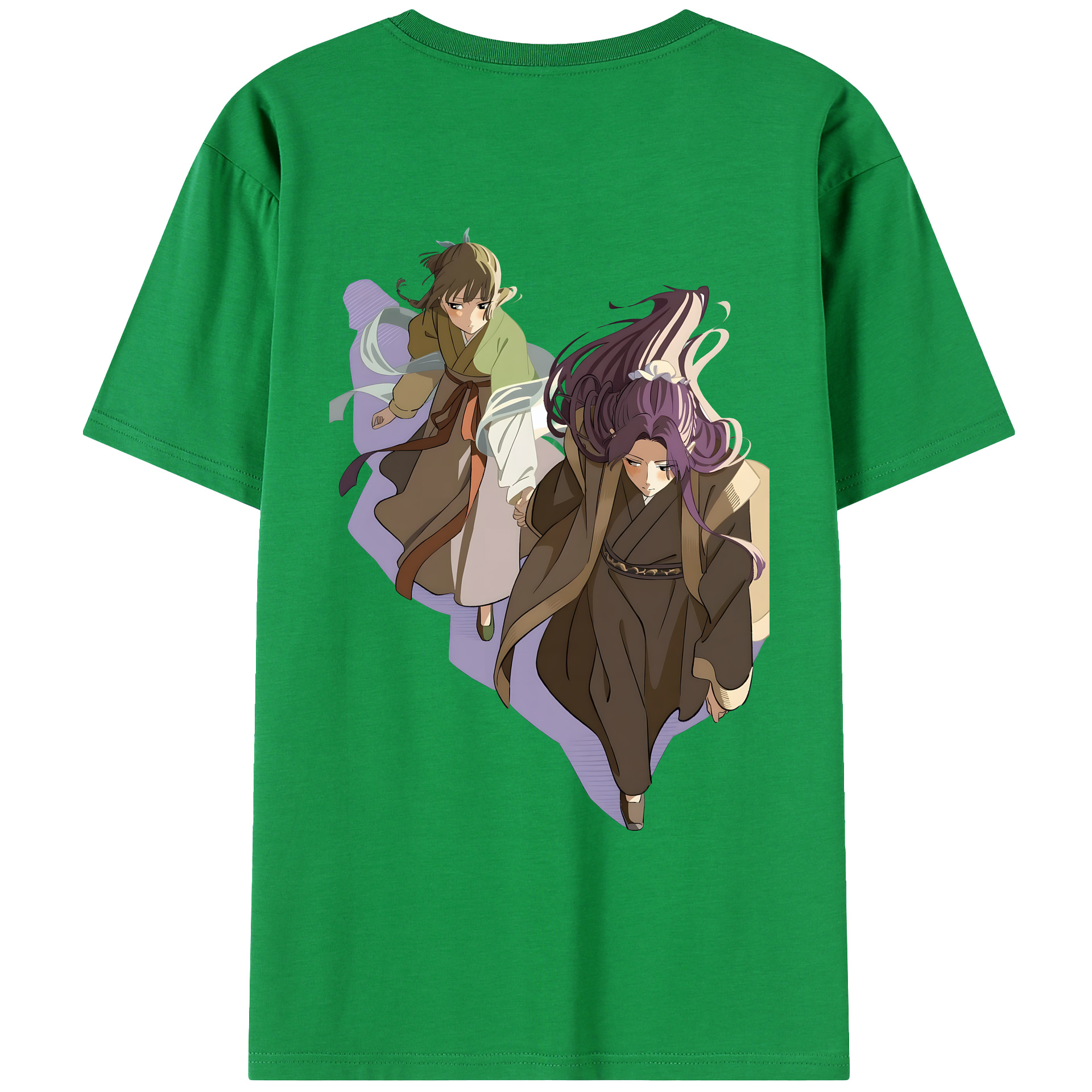 （画像用） 薬屋のひとりごと The Apothecary Diaries 綿100％ メンズ半袖Tシャツ（バックプリント） 通気性