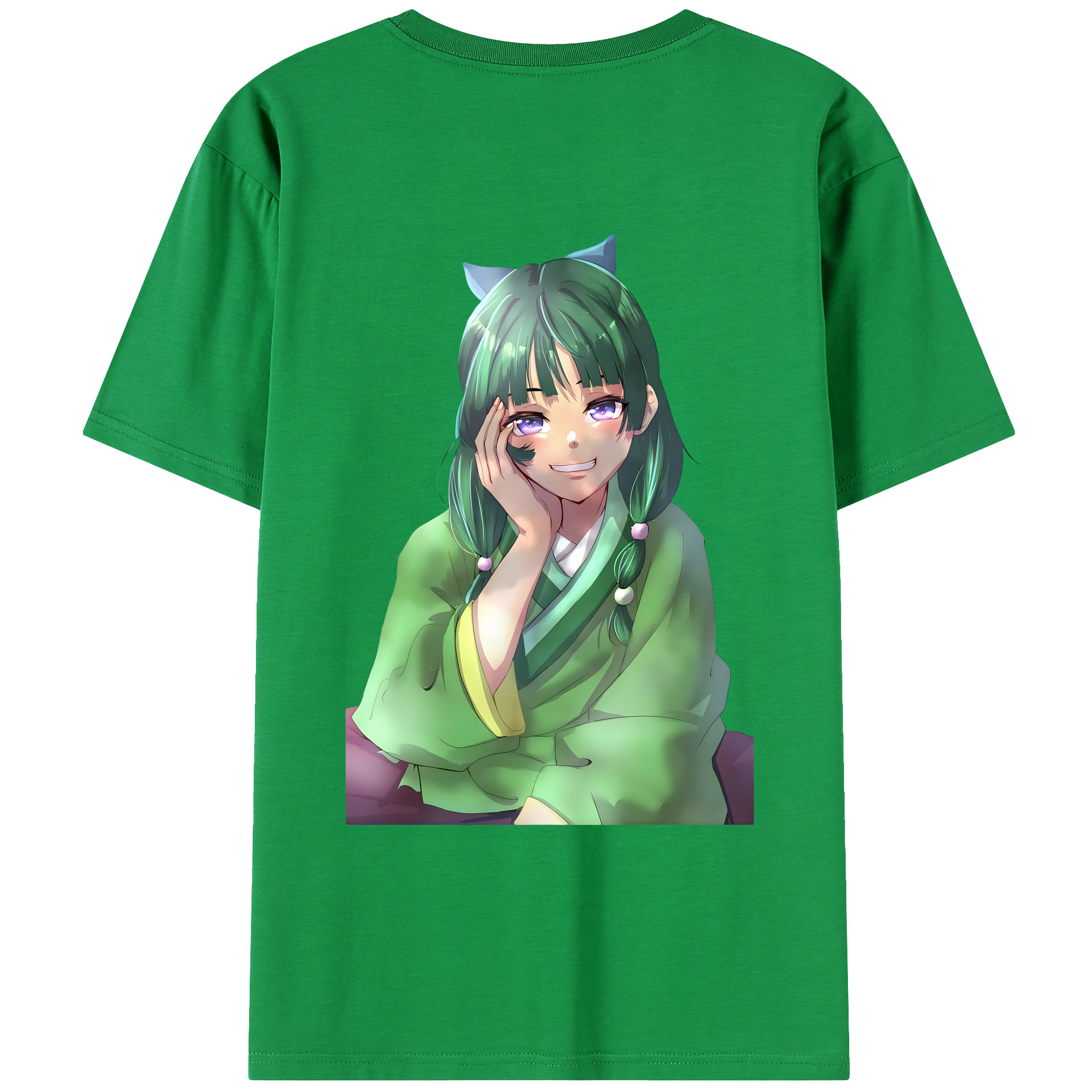 （画像用） 薬屋のひとりごと The Apothecary Diaries 綿100％ メンズ半袖Tシャツ（バックプリント） 通気性