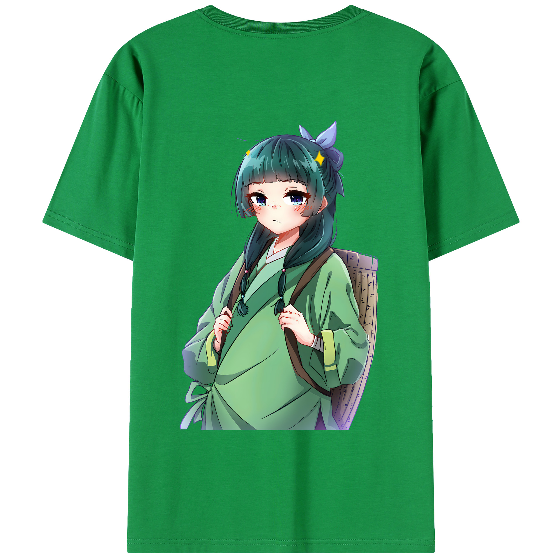 （画像用） 薬屋のひとりごと The Apothecary Diaries 綿100％ メンズ半袖Tシャツ（バックプリント） 通気性