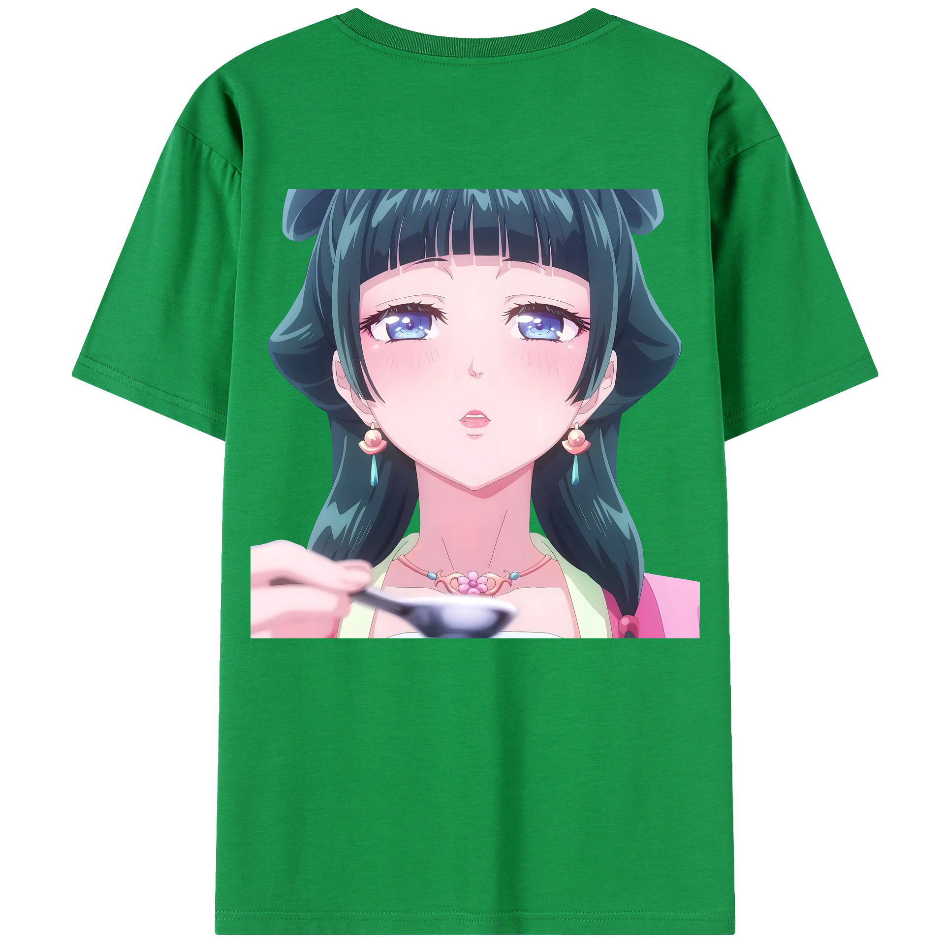 （画像用） 薬屋のひとりごと The Apothecary Diaries 綿100％ メンズ半袖Tシャツ（バックプリント） 通気性