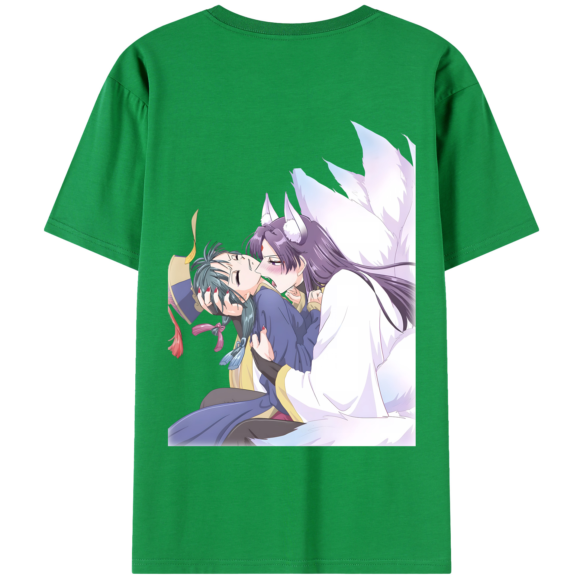 （画像用） 薬屋のひとりごと The Apothecary Diaries 綿100％ メンズ半袖Tシャツ（バックプリント） 通気性