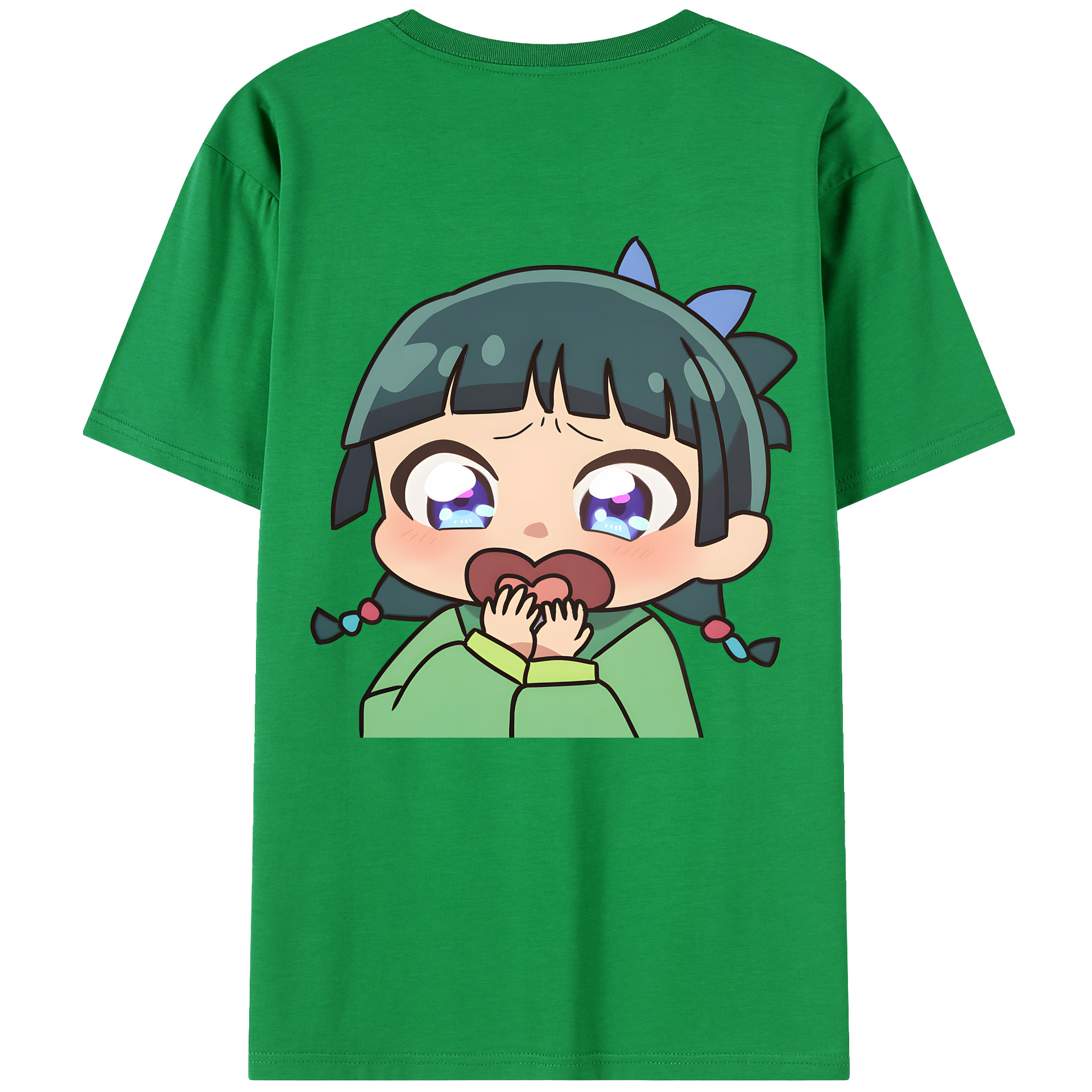 （画像用） 薬屋のひとりごと The Apothecary Diaries 綿100％ メンズ半袖Tシャツ（バックプリント） 通気性