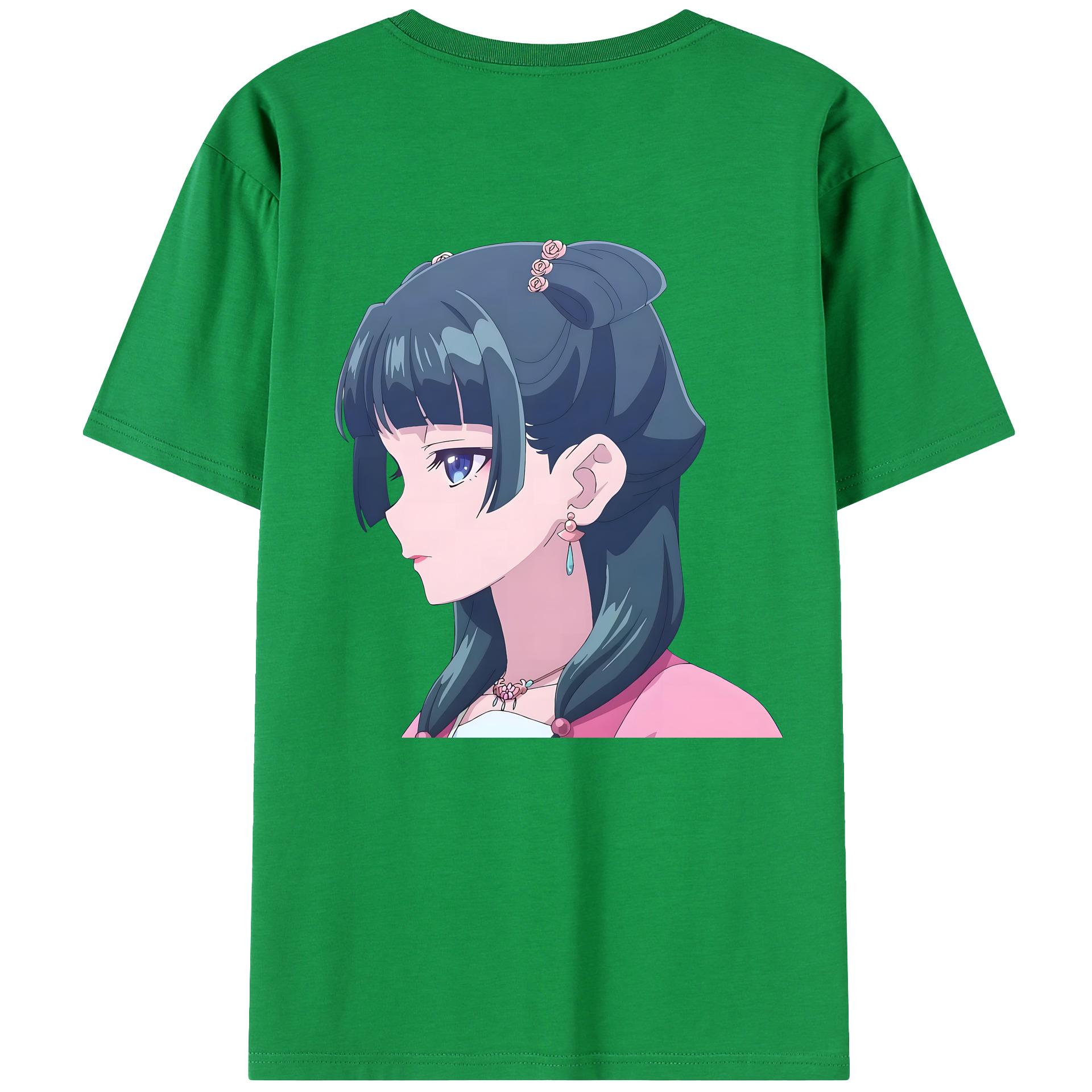 （画像用） 薬屋のひとりごと The Apothecary Diaries 綿100％ メンズ半袖Tシャツ（バックプリント） 通気性