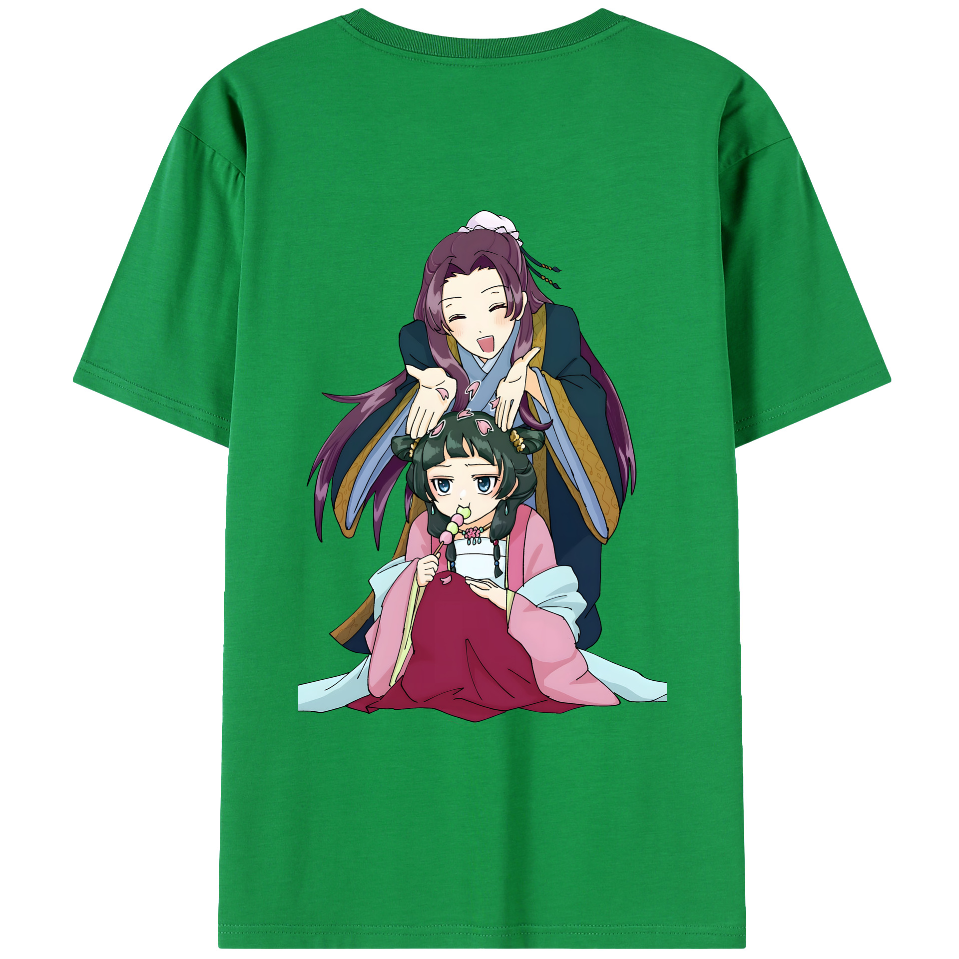 （画像用） 薬屋のひとりごと The Apothecary Diaries 綿100％ メンズ半袖Tシャツ（バックプリント） 通気性