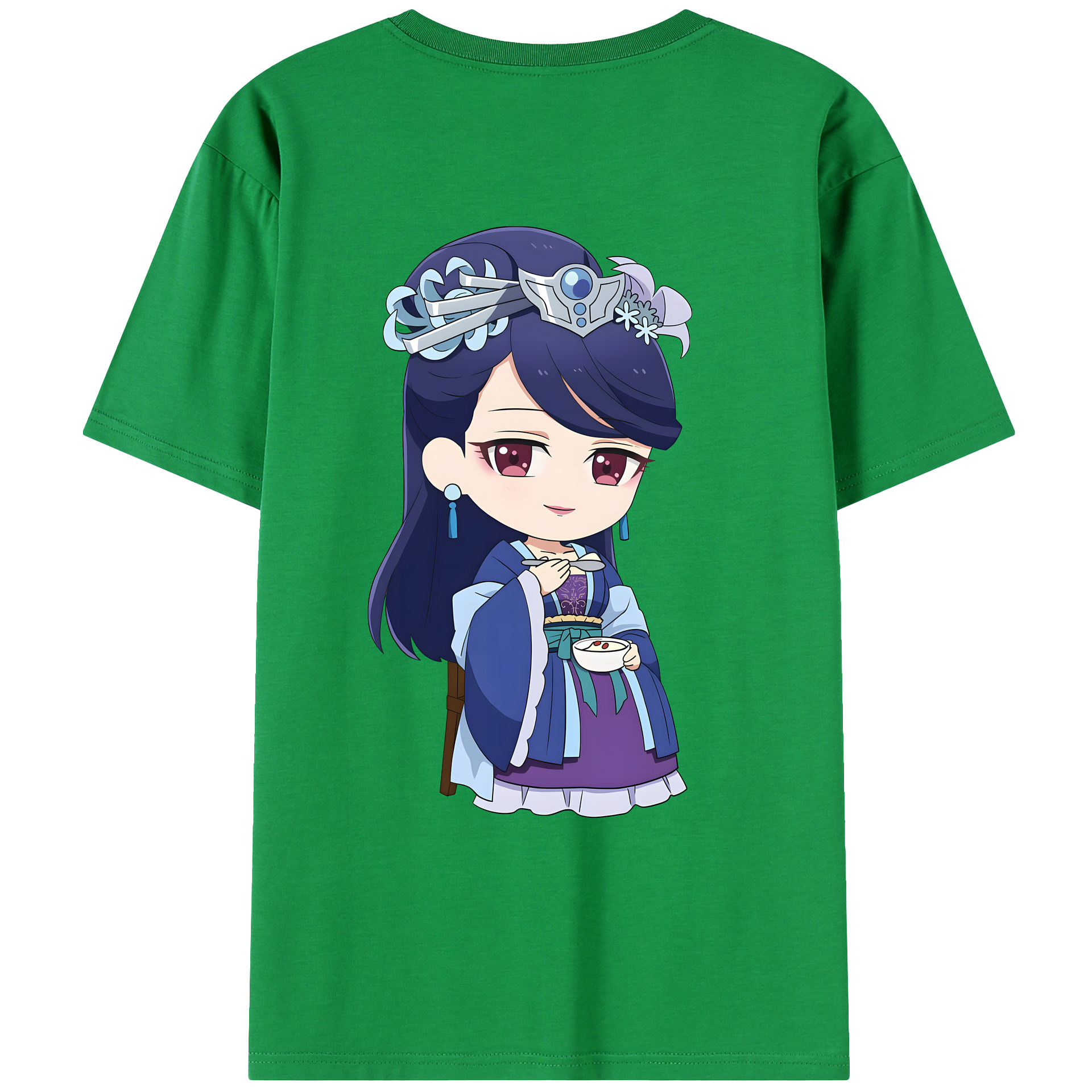 （画像用） 薬屋のひとりごと The Apothecary Diaries 綿100％ メンズ半袖Tシャツ（バックプリント） 通気性