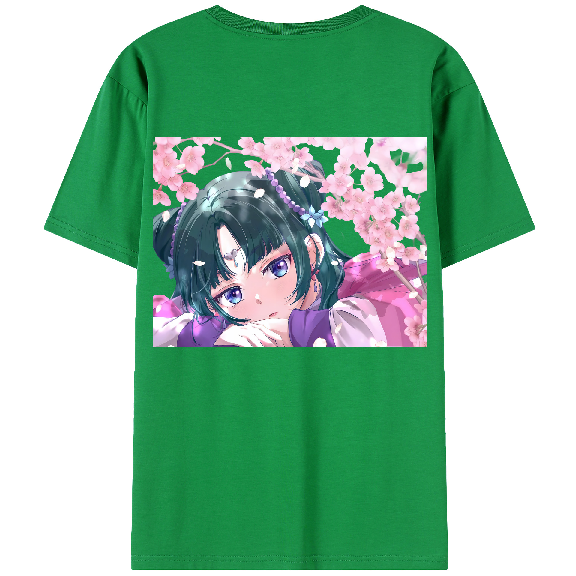 （画像用） 薬屋のひとりごと The Apothecary Diaries 綿100％ メンズ半袖Tシャツ（バックプリント） 通気性