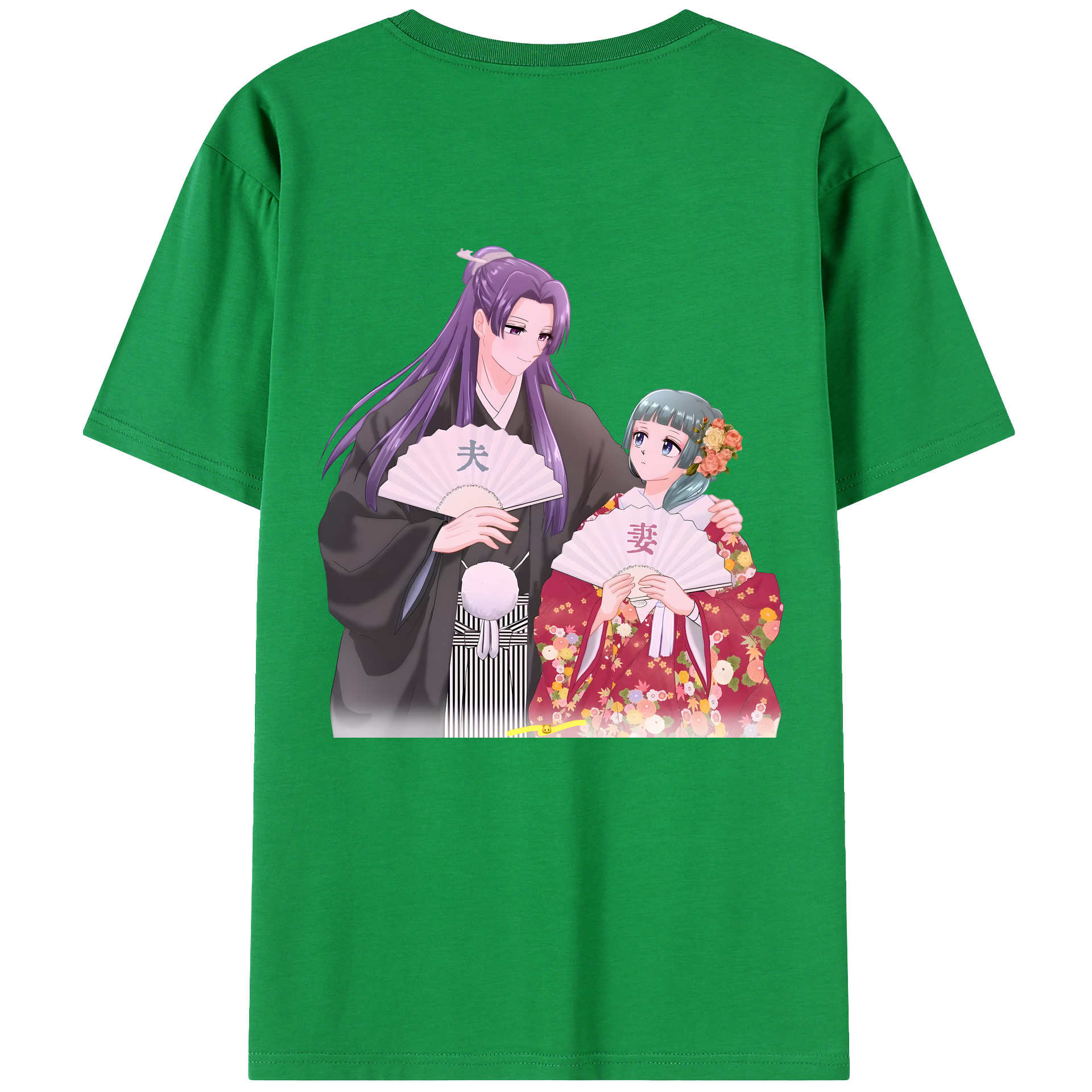（画像用） 薬屋のひとりごと The Apothecary Diaries 綿100％ メンズ半袖Tシャツ（バックプリント） 通気性