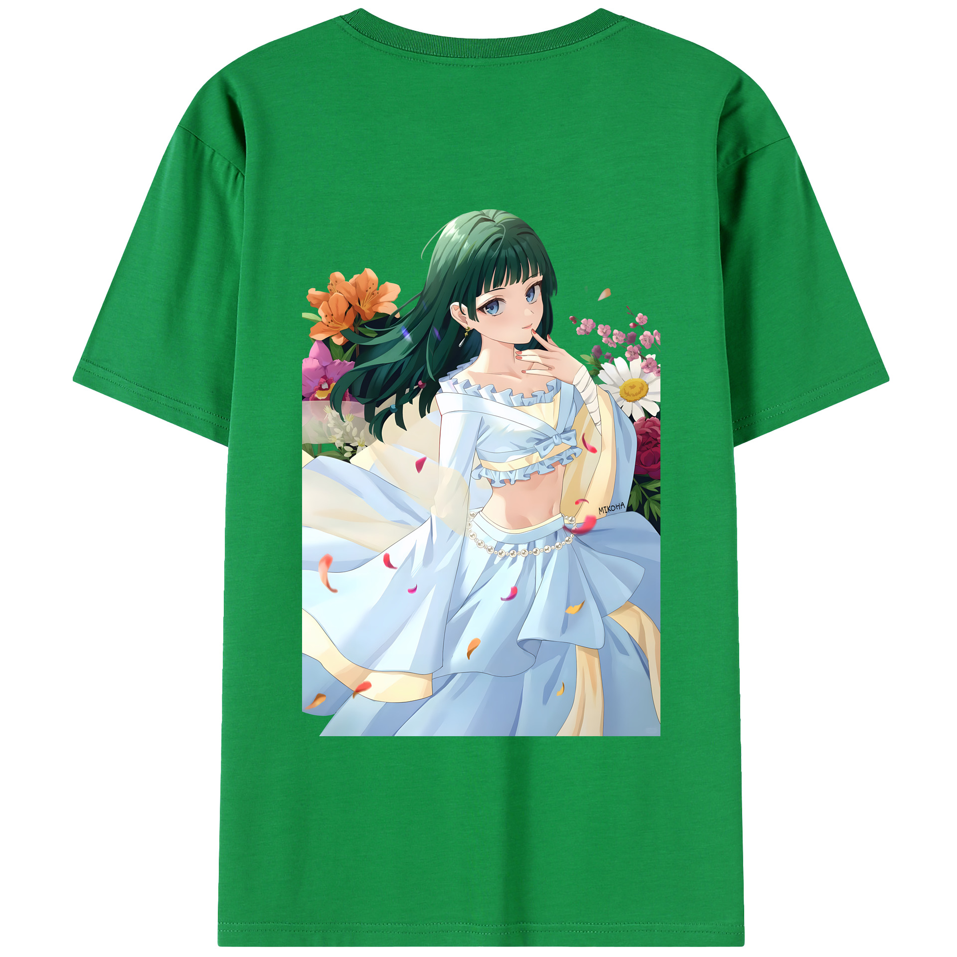（画像用） 薬屋のひとりごと The Apothecary Diaries 綿100％ メンズ半袖Tシャツ（バックプリント） 通気性