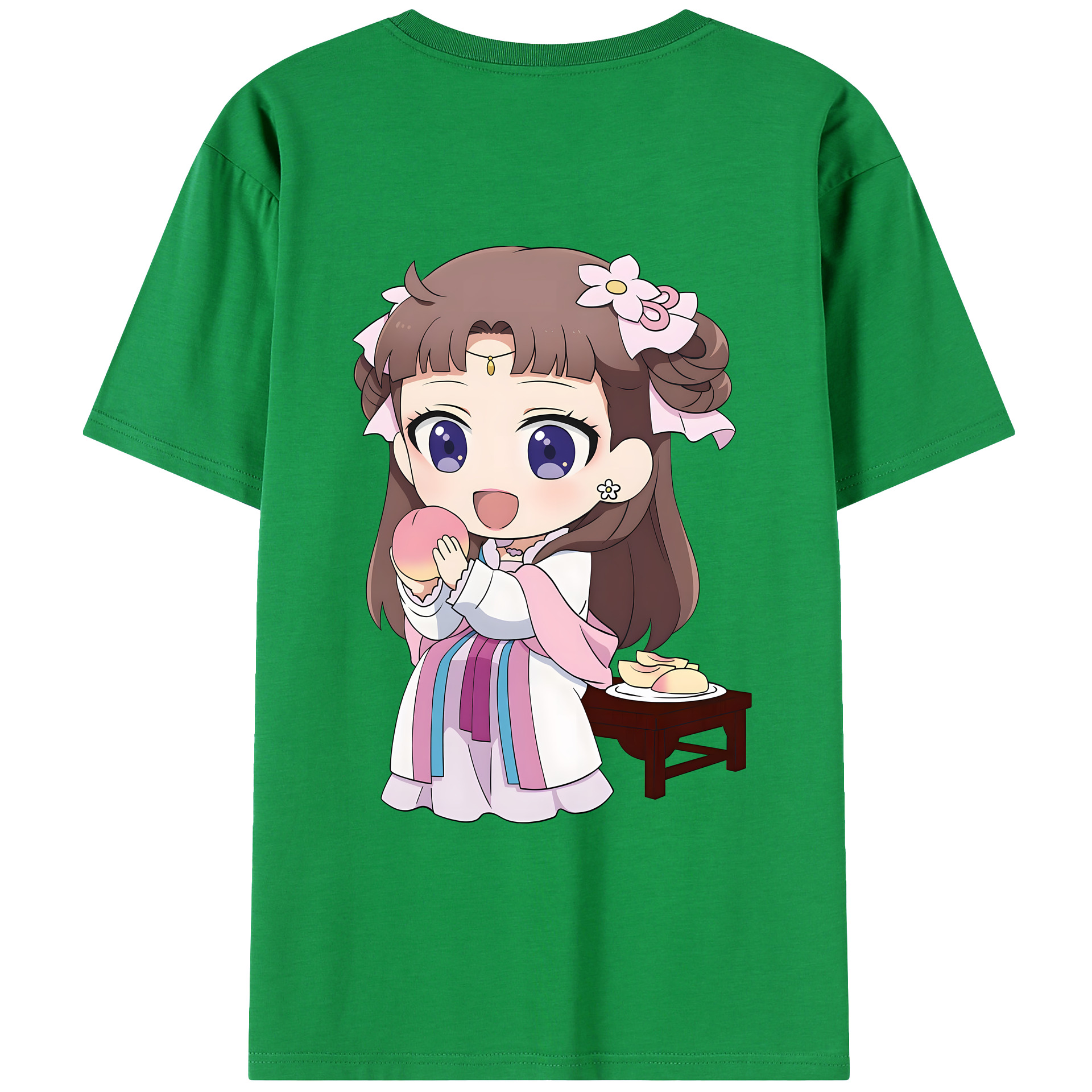 （画像用） 薬屋のひとりごと The Apothecary Diaries 綿100％ メンズ半袖Tシャツ（バックプリント） 通気性