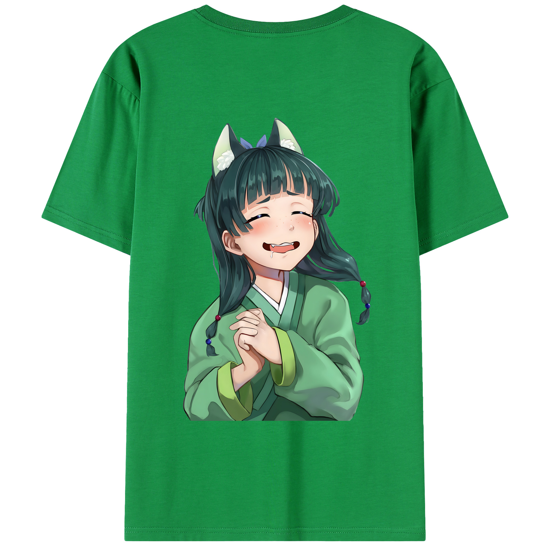 （画像用） 薬屋のひとりごと The Apothecary Diaries 綿100％ メンズ半袖Tシャツ（バックプリント） 通気性