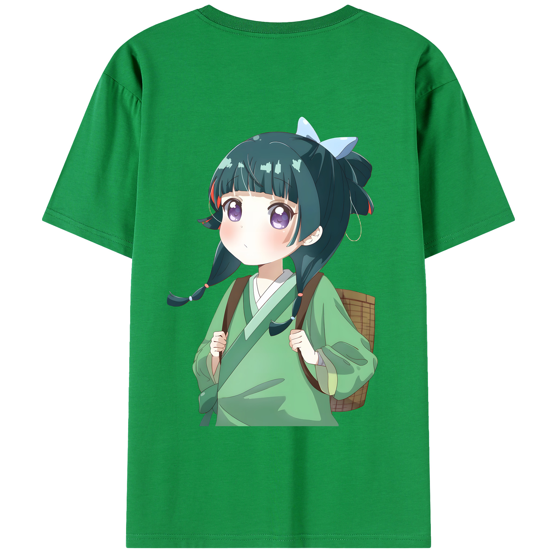 （画像用） 薬屋のひとりごと The Apothecary Diaries 綿100％ メンズ半袖Tシャツ（バックプリント） 通気性