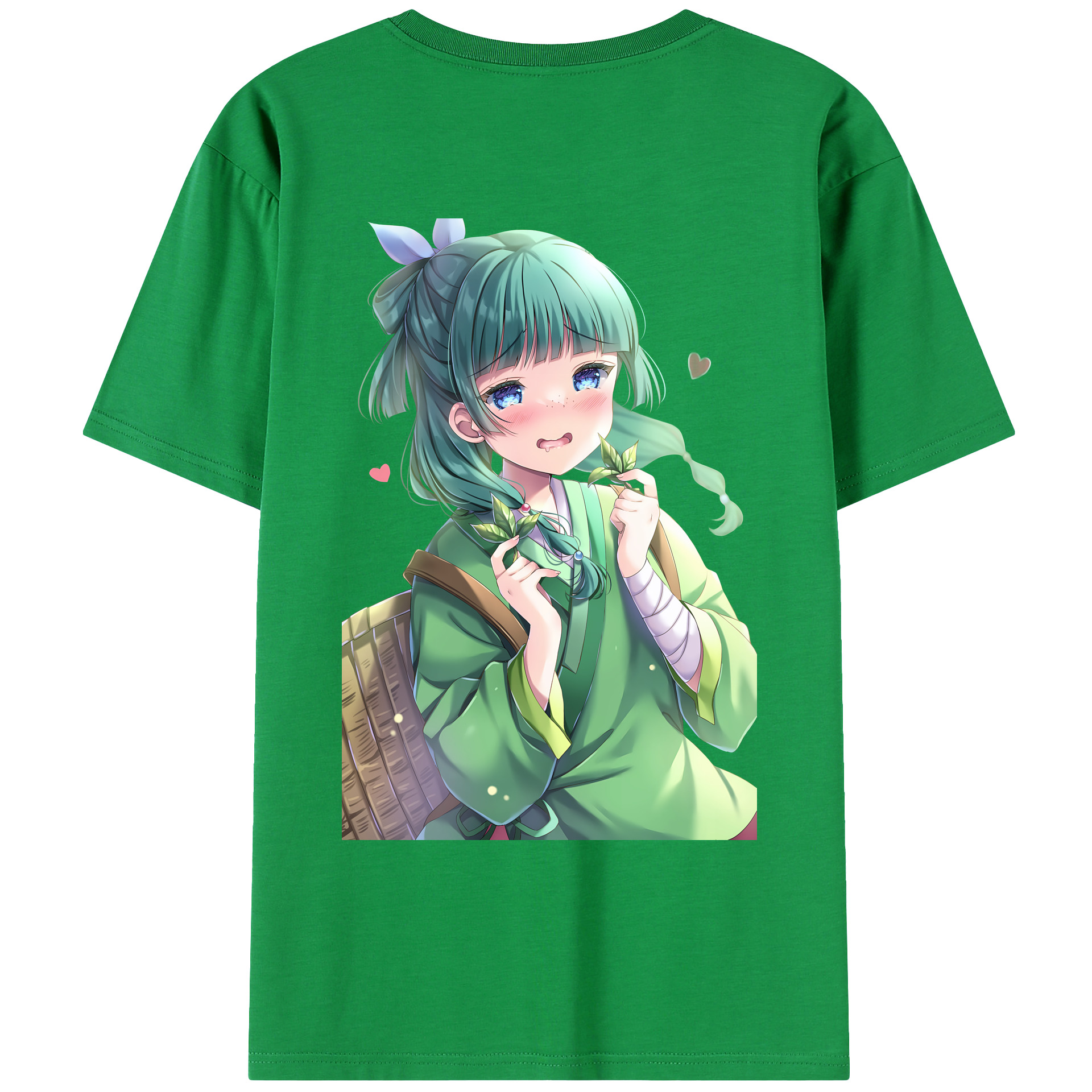 （画像用） 薬屋のひとりごと The Apothecary Diaries 綿100％ メンズ半袖Tシャツ（バックプリント） 通気性