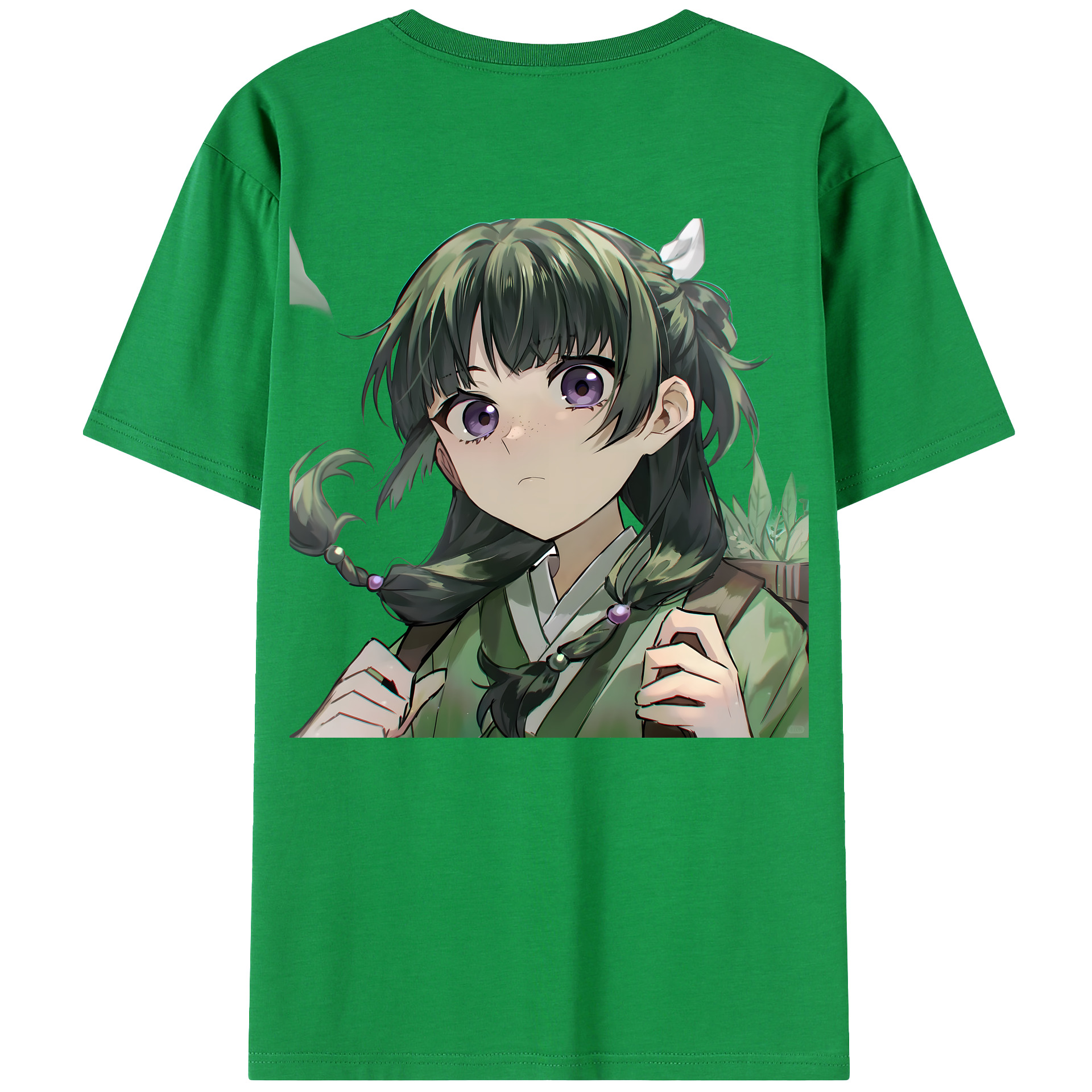 （画像用） 薬屋のひとりごと The Apothecary Diaries 綿100％ メンズ半袖Tシャツ（バックプリント） 通気性
