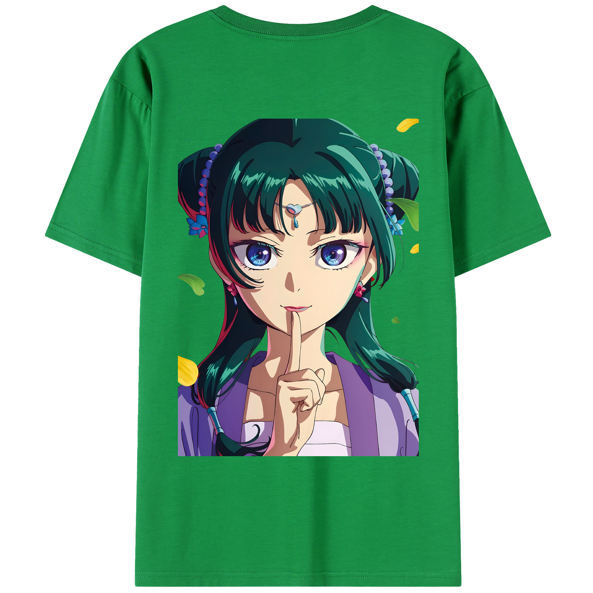 （画像用） 薬屋のひとりごと The Apothecary Diaries 綿100％ メンズ半袖Tシャツ（バックプリント） 通気性