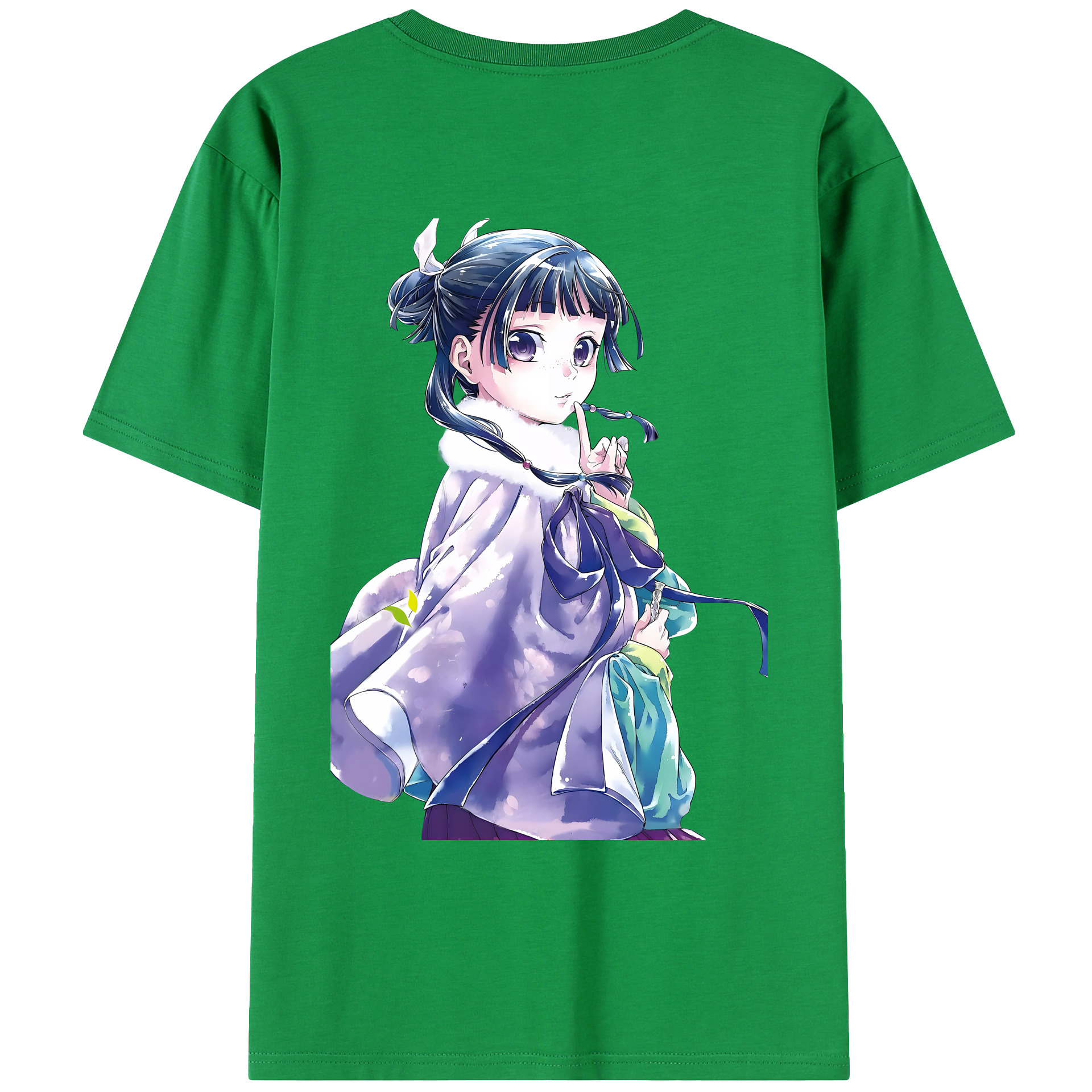 （画像用） 薬屋のひとりごと The Apothecary Diaries 綿100％ メンズ半袖Tシャツ（バックプリント） 通気性